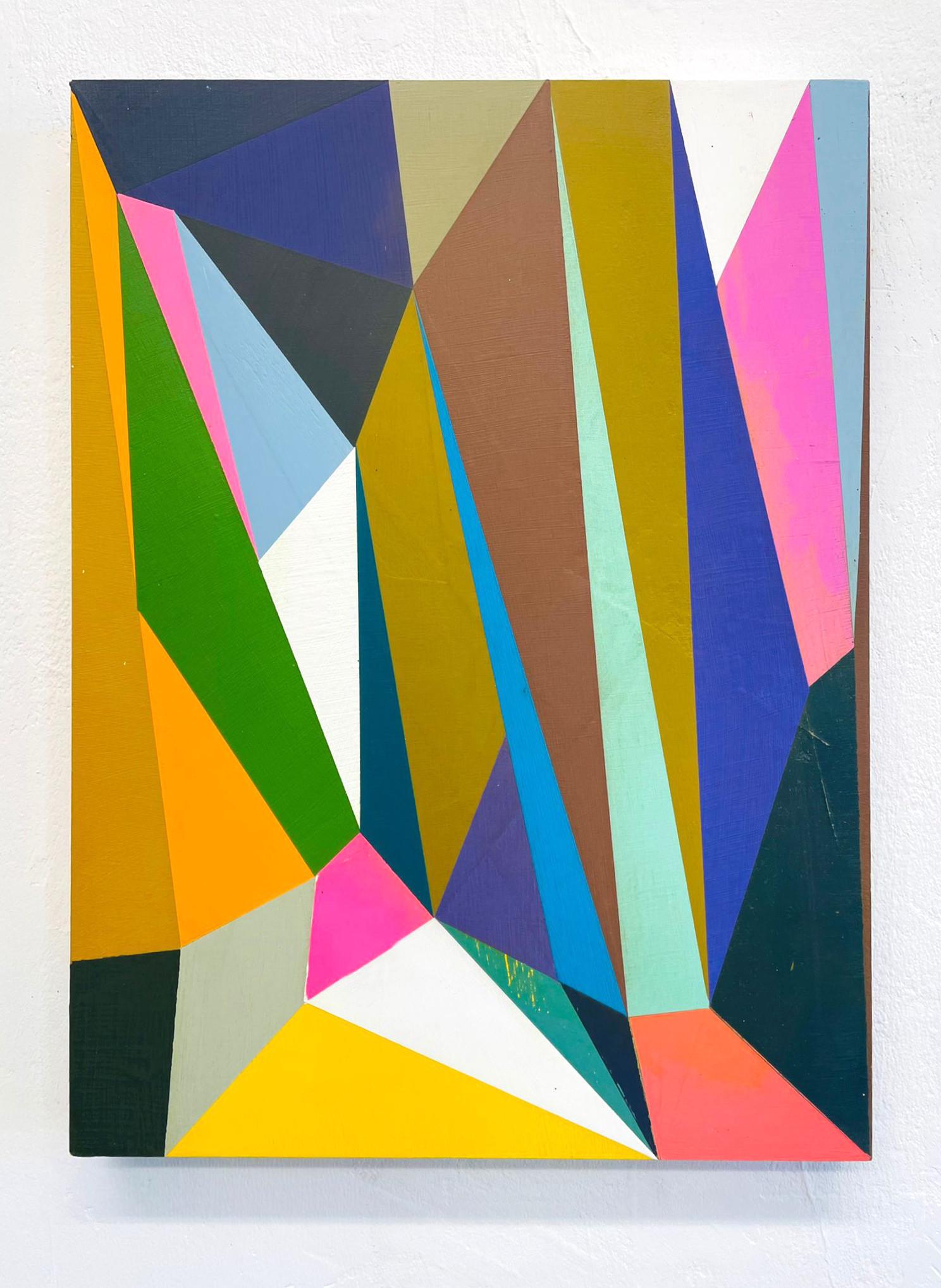 Florian Nährer Abstract Painting – Niemand ist die ganze Zeit vorsichtig - Contemporary Abstract Color Painting