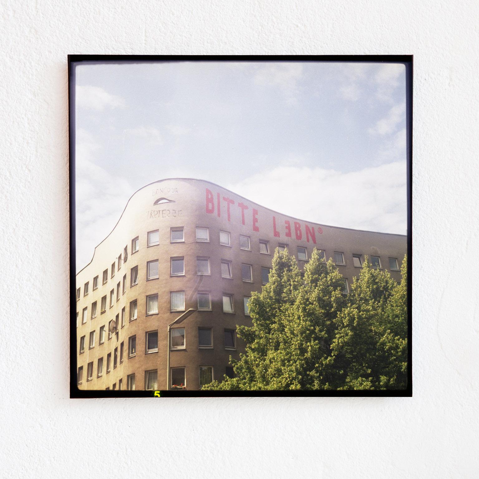 a Piece of Bitte Lebn - Pieces of Berlin - Kreuzberg, Graffiti, Streetart - Photograph by Florian Reischauer
