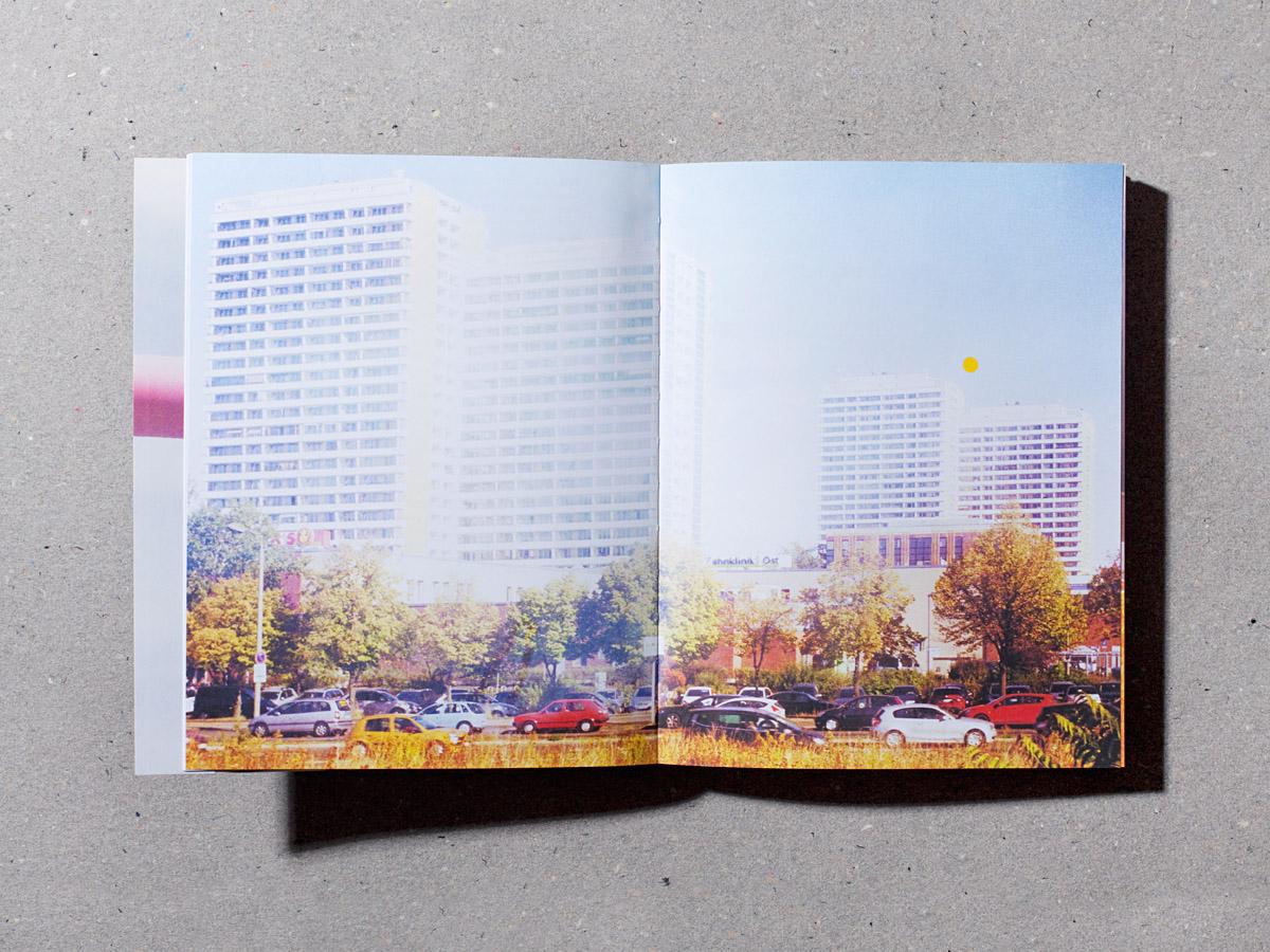 'Pieces of Berlin 2014-2018' book signed + 'Glowing', C-Print, Ed. of 3 - Black Landscape Photograph by Florian Reischauer