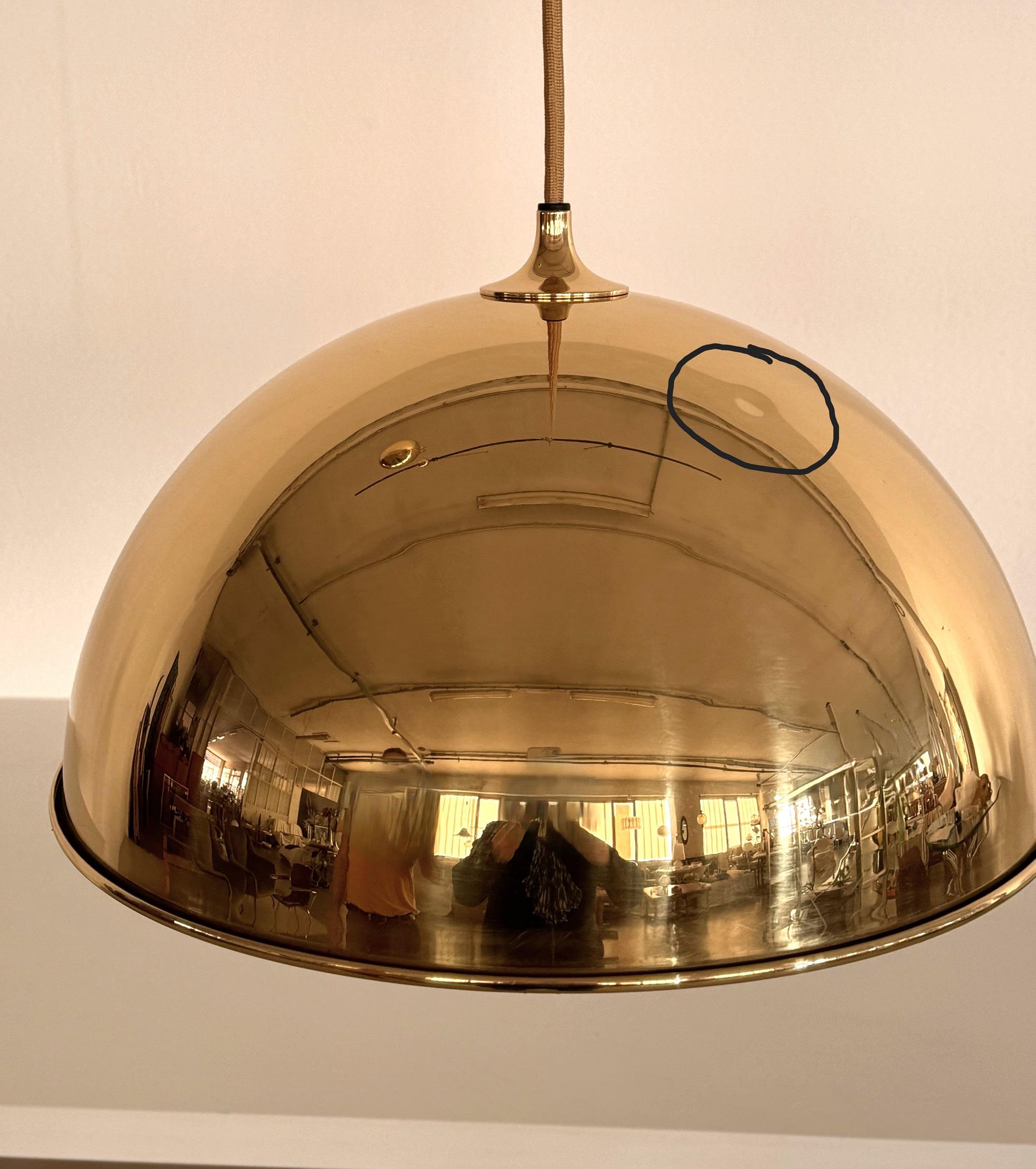 Florian Schulz Adjustable Dome Counterweight Pendant DUOS with Rotary Wheels For Sale 2