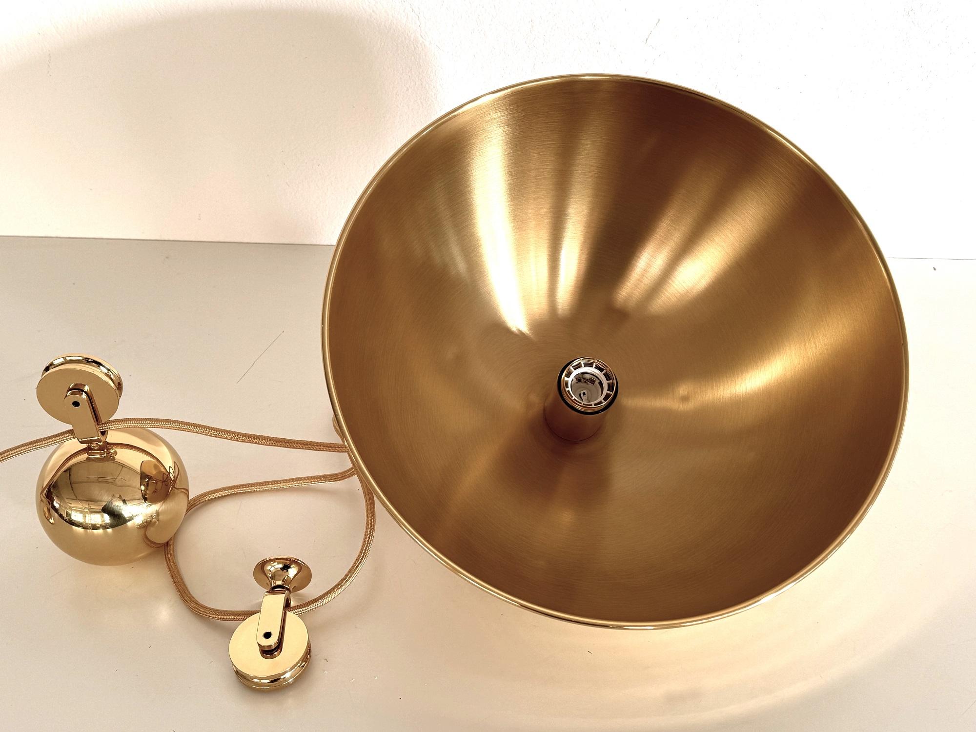 Florian Schulz Adjustable Dome Counterweight Pendant DUOS with Rotary Wheels For Sale 4