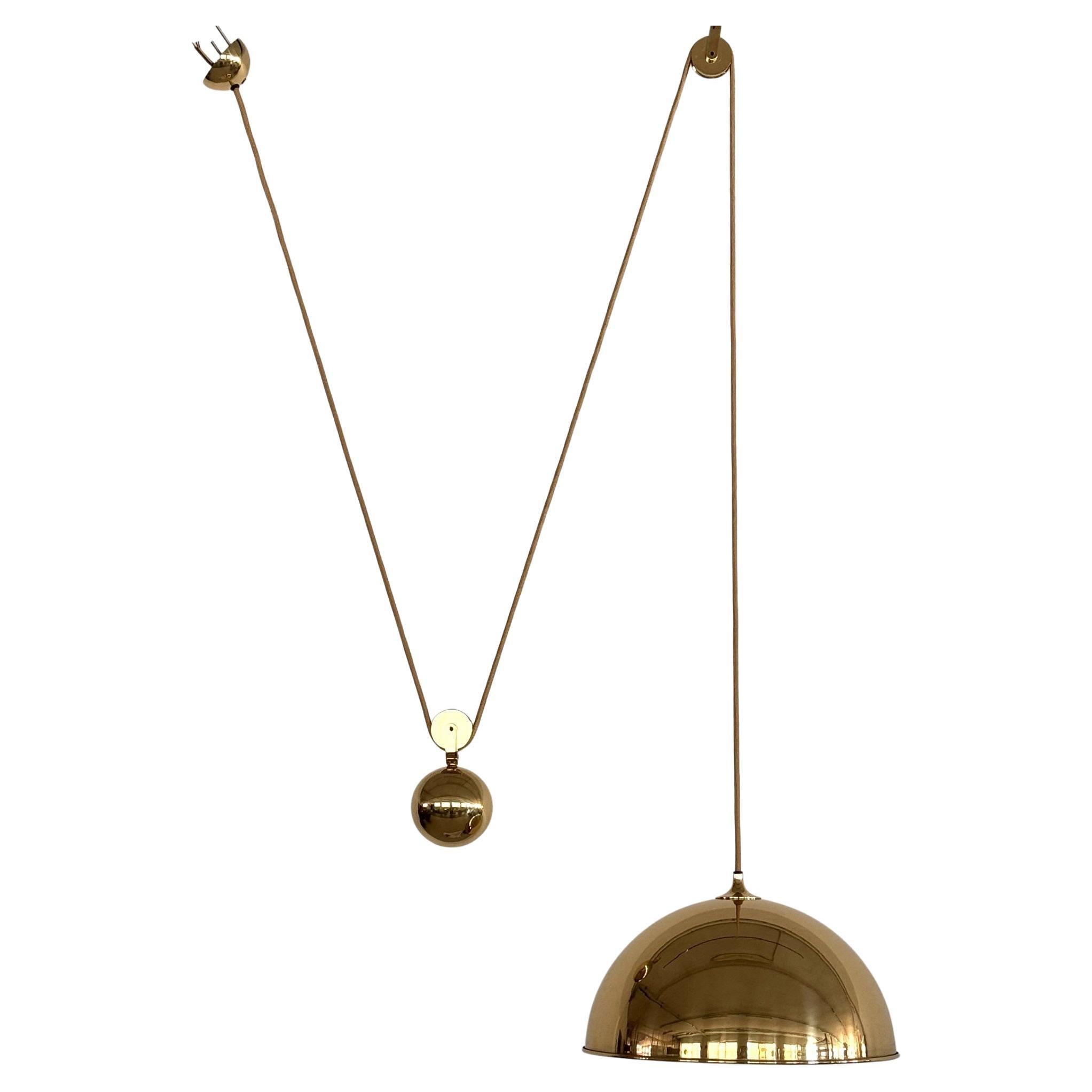 Florian Schulz Adjustable Dome Counterweight Pendant DUOS with Rotary Wheels For Sale