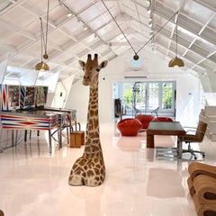 Florian Schulz Brass Double Counter Balance Adjustable Chandelier, 1980s Germany