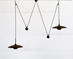 Florian Schulz Double Counter Balance Vintage Light in Brass, Germany, 1970s