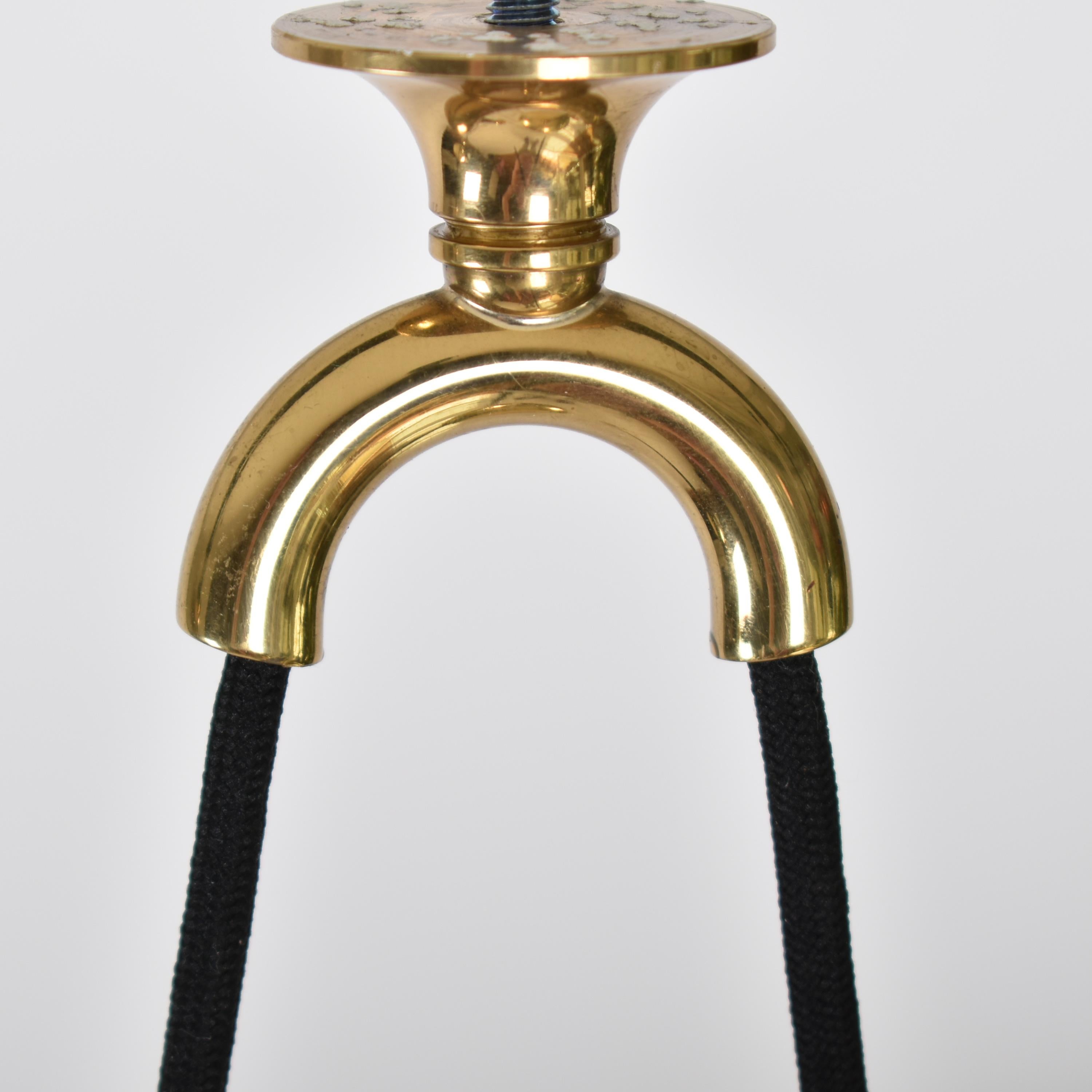 Late 20th Century Florian Schulz Double Counterbalance Brass Lamp, Germany, 1970