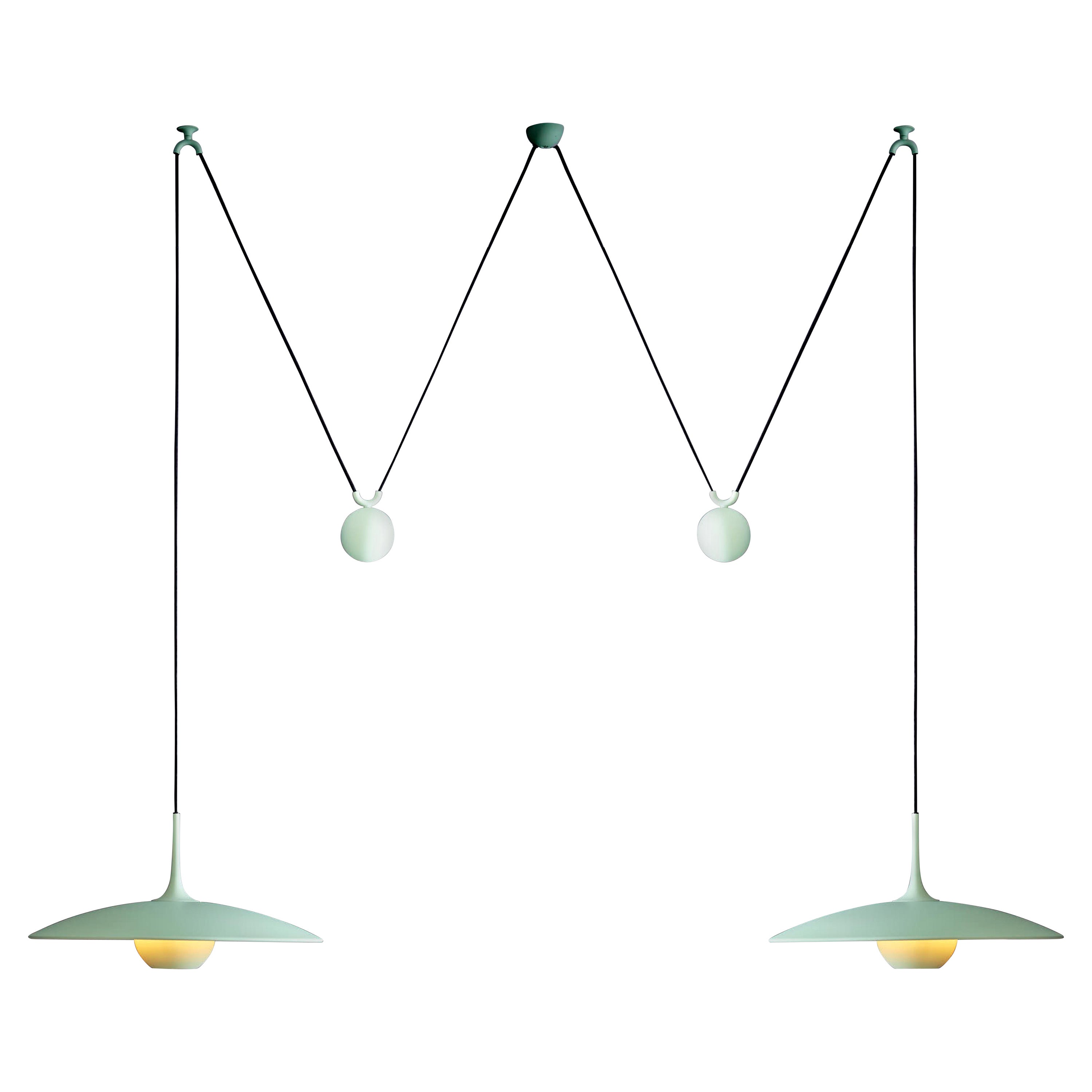 Florian Schulz Double Onos 55 in Brass / Flat mint with Side Counterweight 2025 For Sale