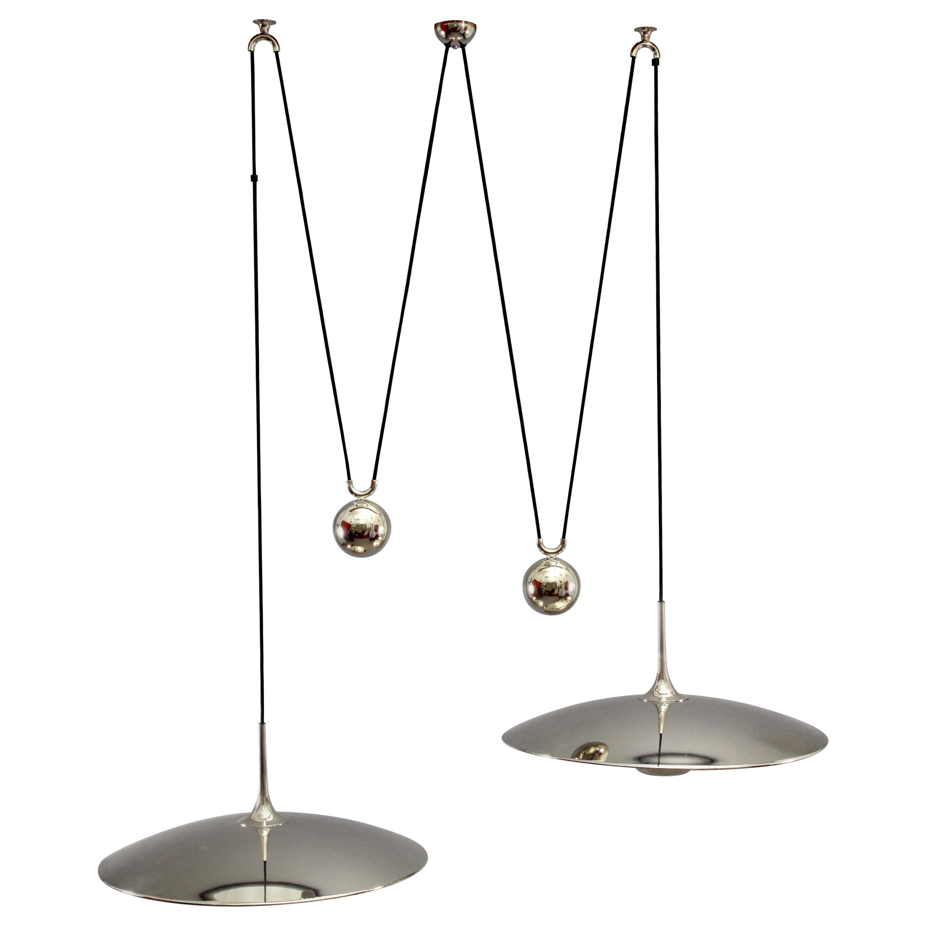 Florian Schulz Double Onos 55 Pendant Lamp with Side Counter Weights