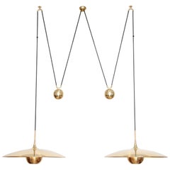 Florian Schulz Double Onos 55 Pendant Lamp with Side Counter Weights