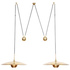 Florian Schulz Double Onos 55 Pendant Lamp with Side Counter Weights