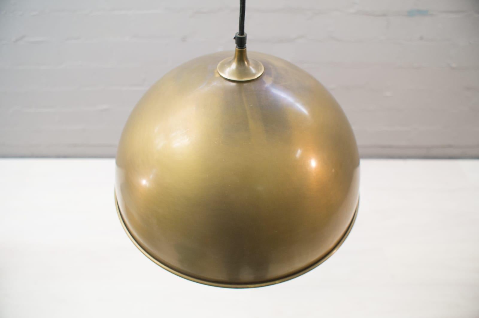 Florian Schulz Double Posa Brass Pendant Lamp with Side Counter Weights 5