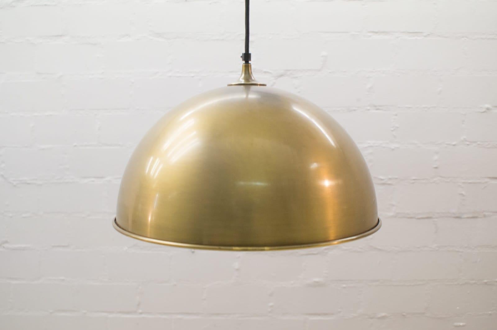 German Florian Schulz Double Posa Brass Pendant Lamp with Side Counter Weights