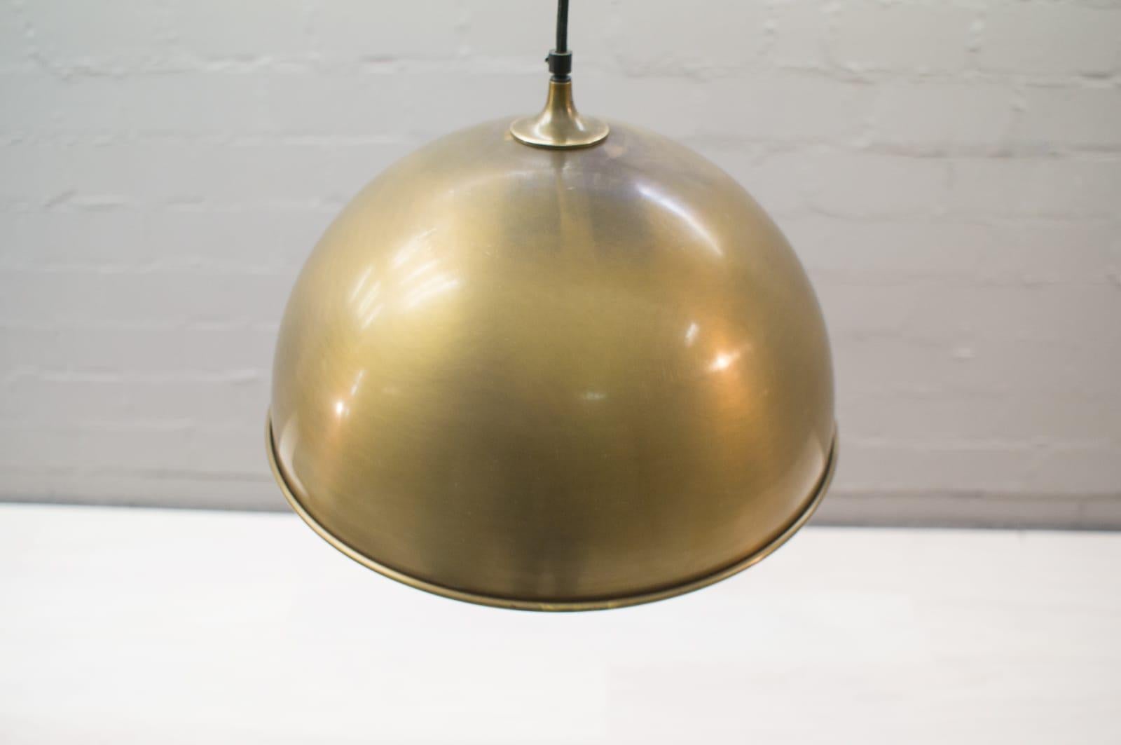Florian Schulz Double Posa Brass Pendant Lamp with Side Counter Weights In Good Condition In Nürnberg, Bayern