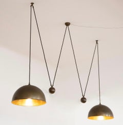 Florian Schulz Double pull pendant lamp with counterweight model Posa