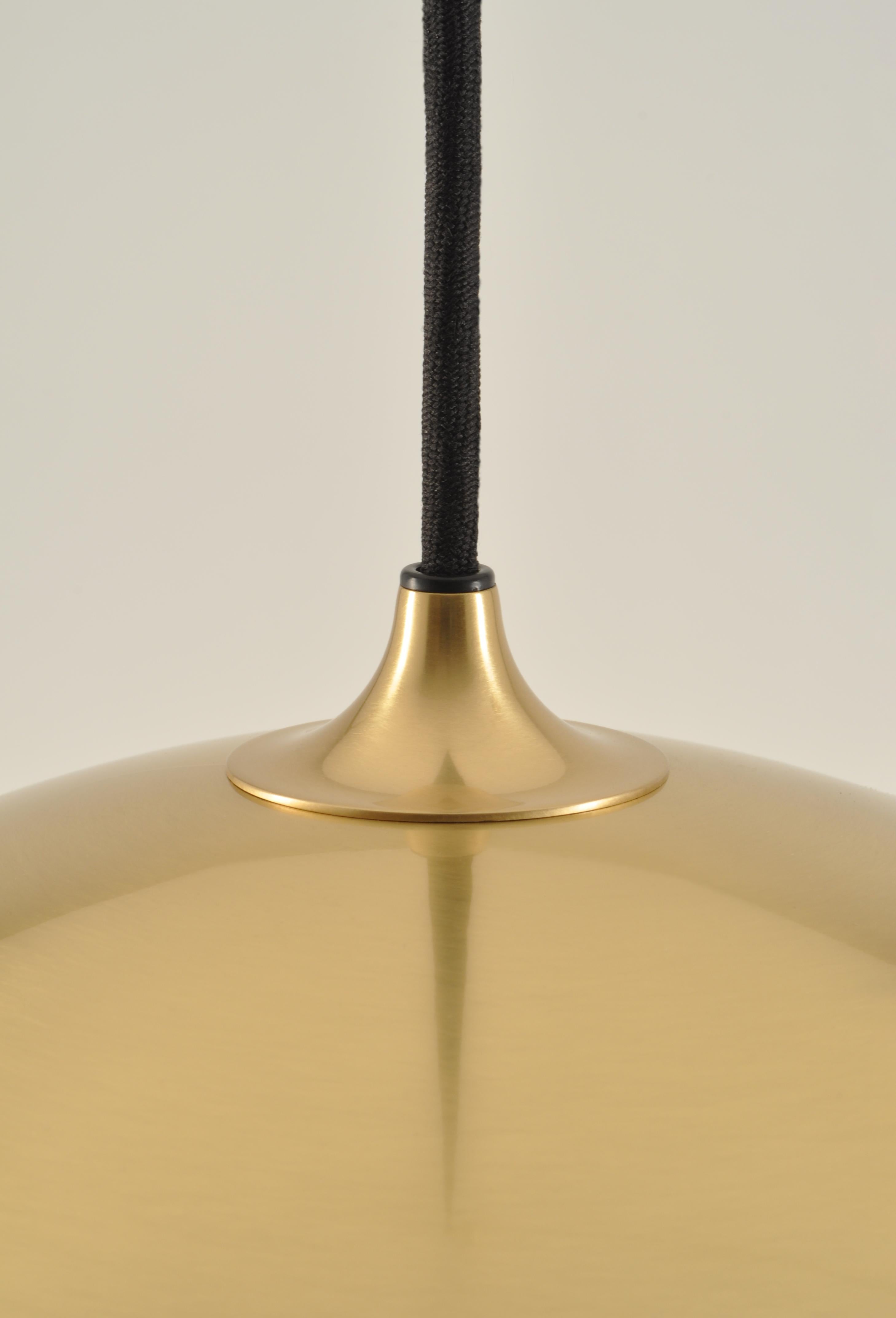 German Florian Schulz Duos 36 Counterbalance Pendant Lamp in Polished Brass or nickel For Sale