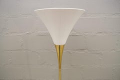 Florian Schulz Floor Lamp Lonea in Brass with an Porcelain Lamps Shade, 1990s