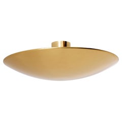 Plafonnier encastré Florian Schulz Bol de lumière en laiton poli, années 1970