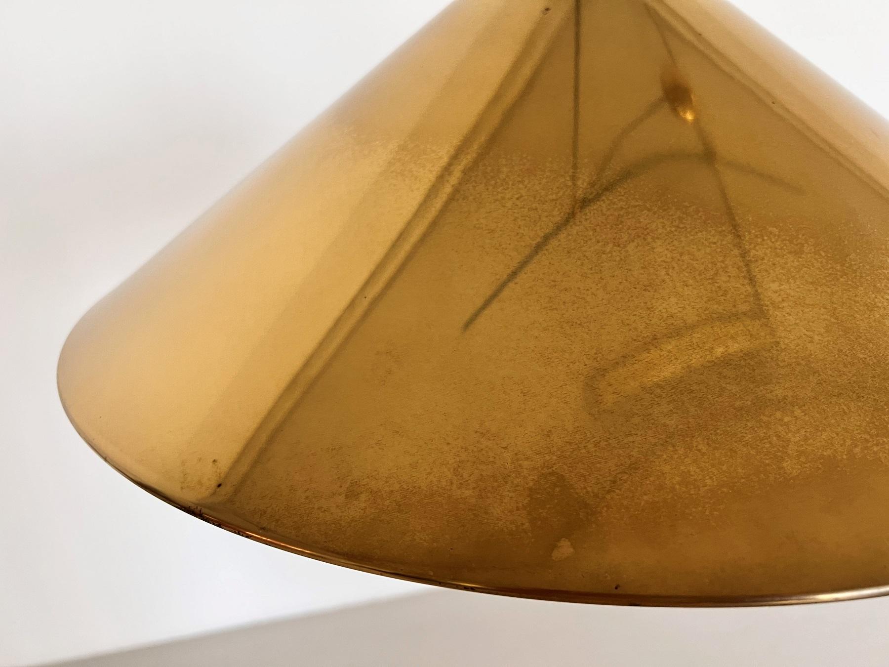 Florian Schulz Large Counter Balance KEOS Pendant Light in Brass, 1970s 1