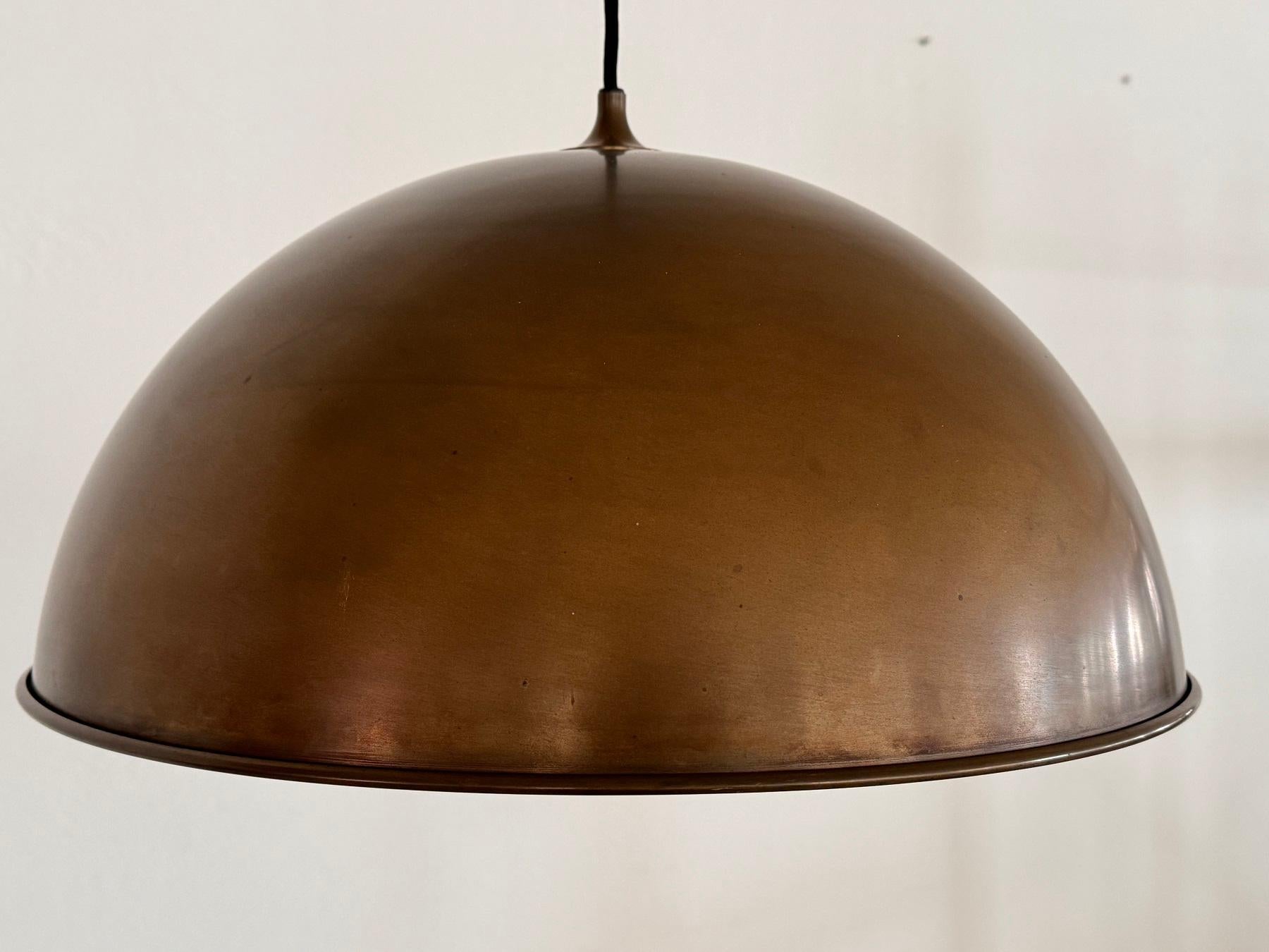 Florian Schulz Grande lampada a sospensione a contrappeso in ottone vintage, anni '70 in vendita 6