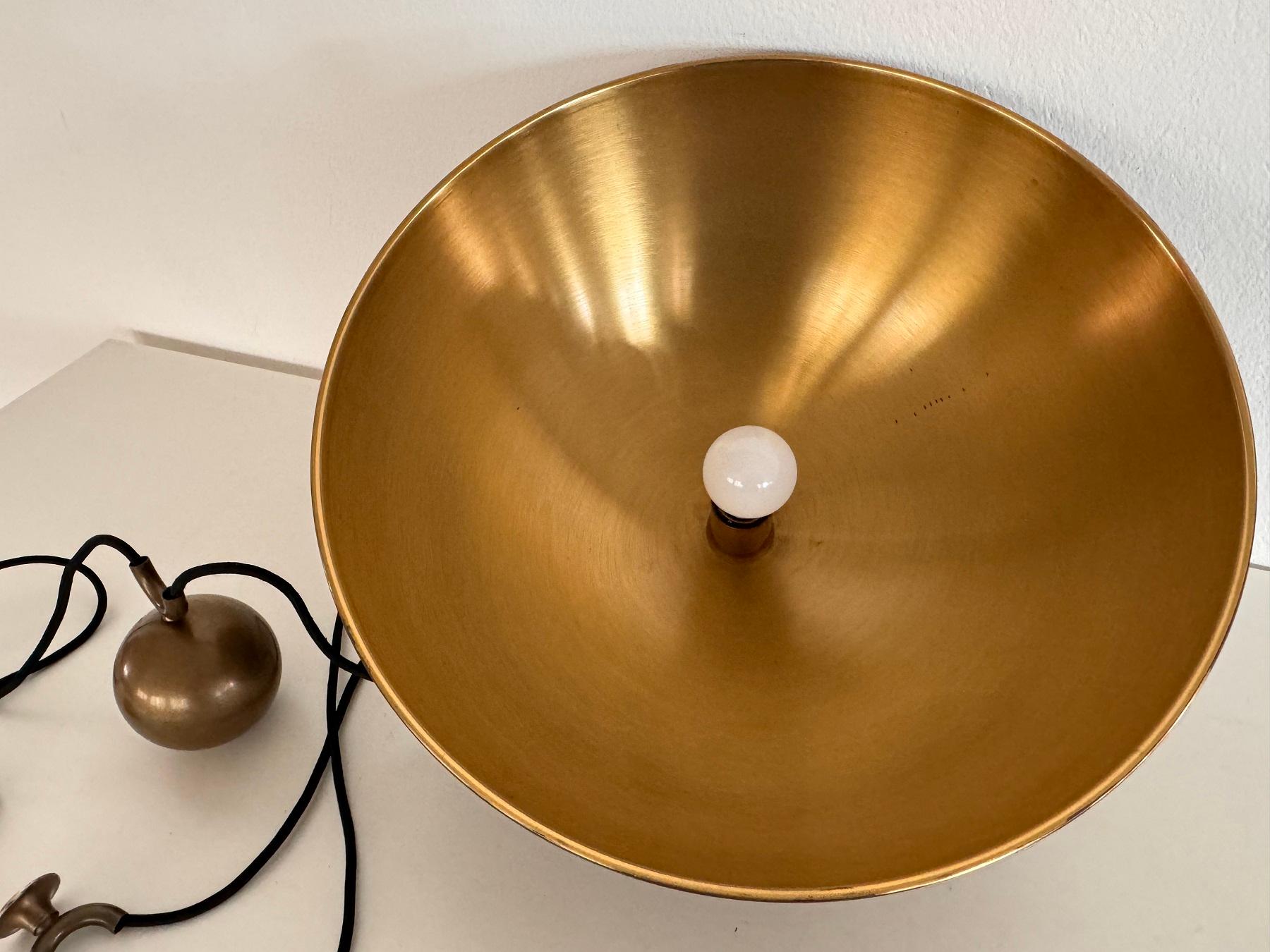 Florian Schulz Grande lampada a sospensione a contrappeso in ottone vintage, anni '70 in vendita 9