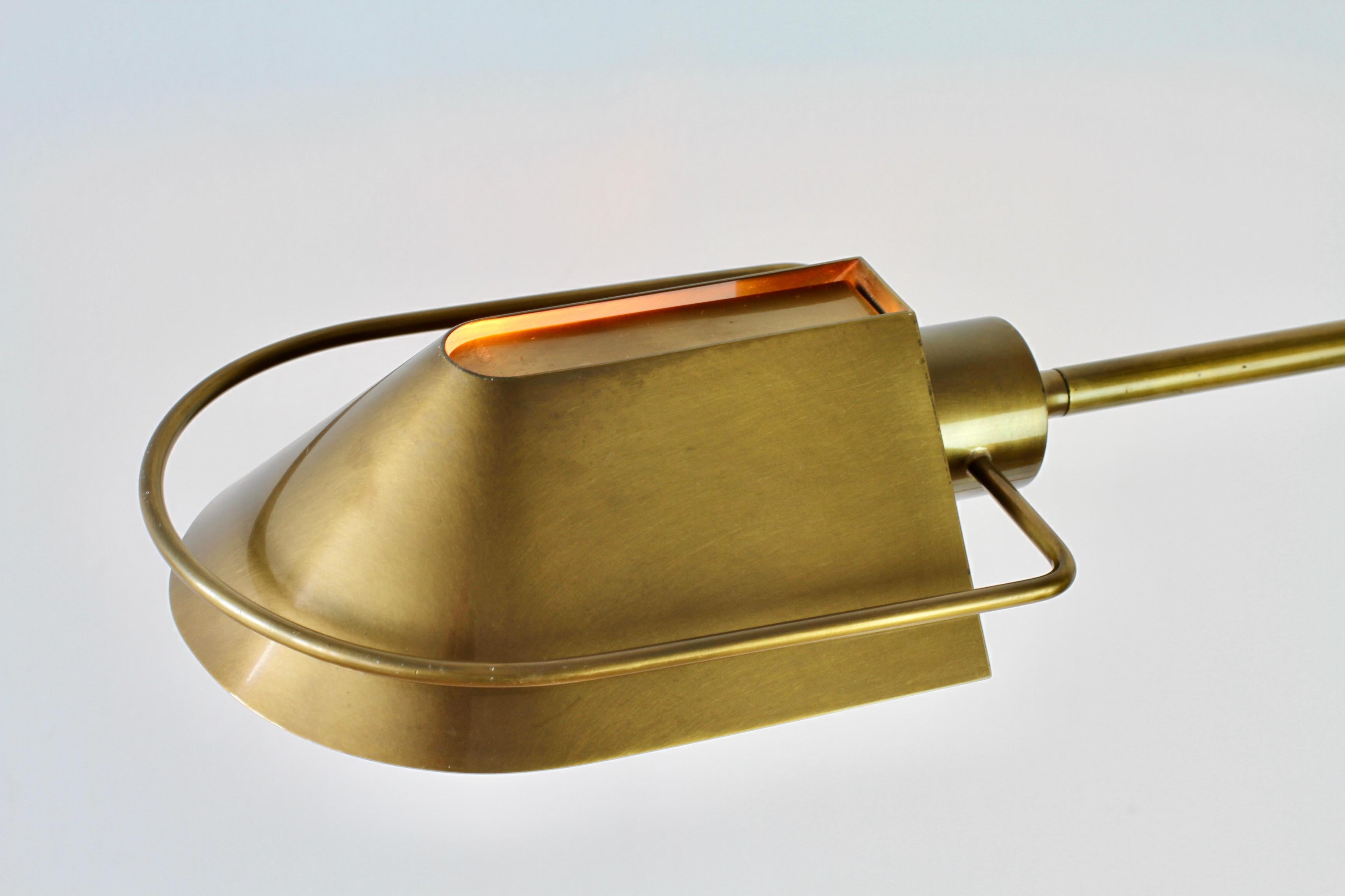 Florian Schulz Mid-Century Modernist Dimmable Brass 1980s Adjustable Floor Lamp 9