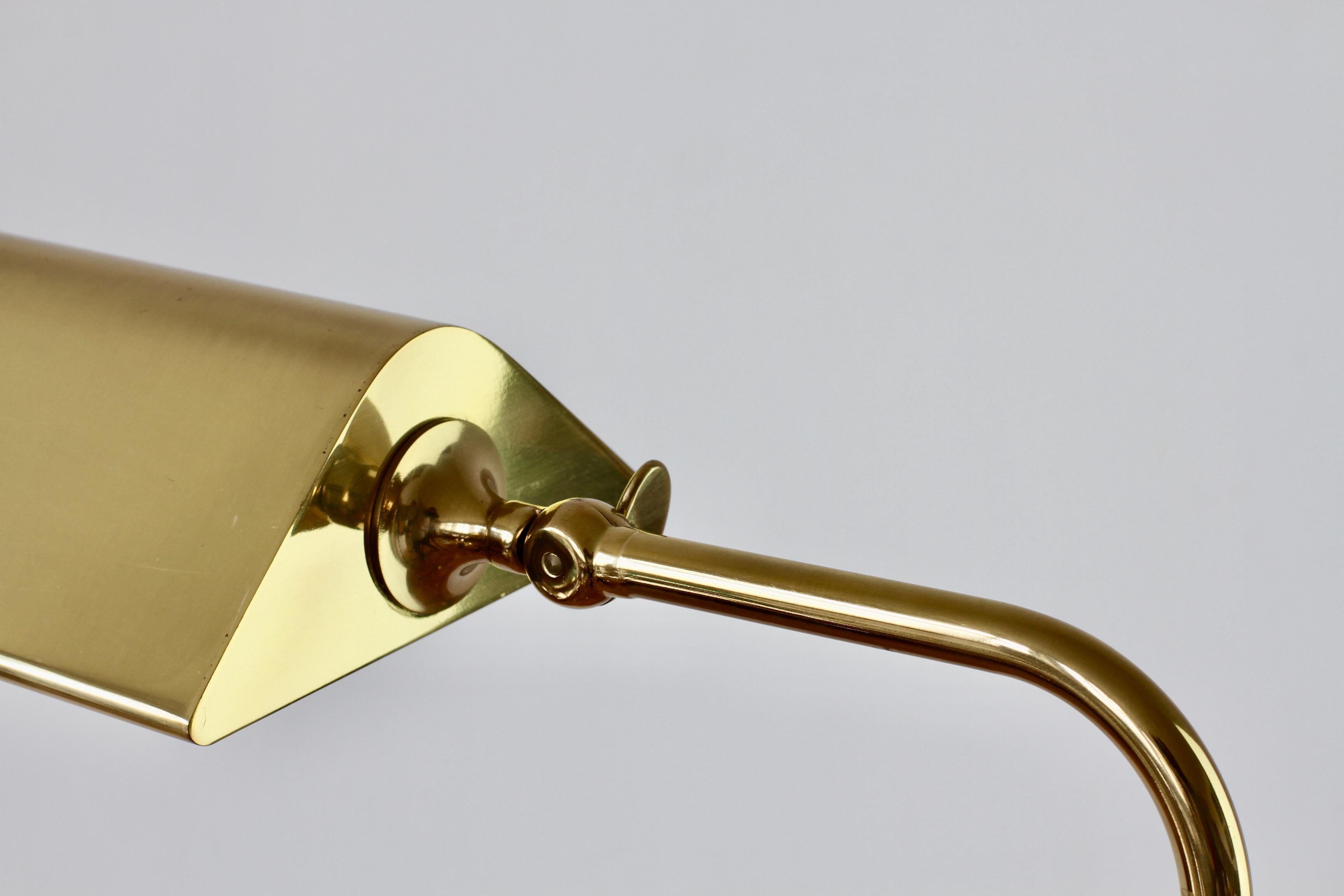 Florian Schulz Mid-Century Vintage Modernist Brass 1970s Adjustable Floor Lamp 11