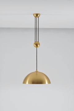 Florian Schulz New Mid-Century Modern Polished Brass Adjustable Pendant Light