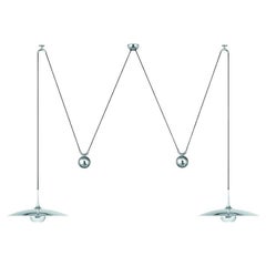 Florian Schulz New 'ONOS 40' Mid-Century Modern Chrom Verstellbare Pendelleuchte