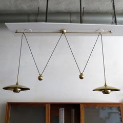 Florian Schulz "Onos 40" Double Counter Balance Pendants, 1970