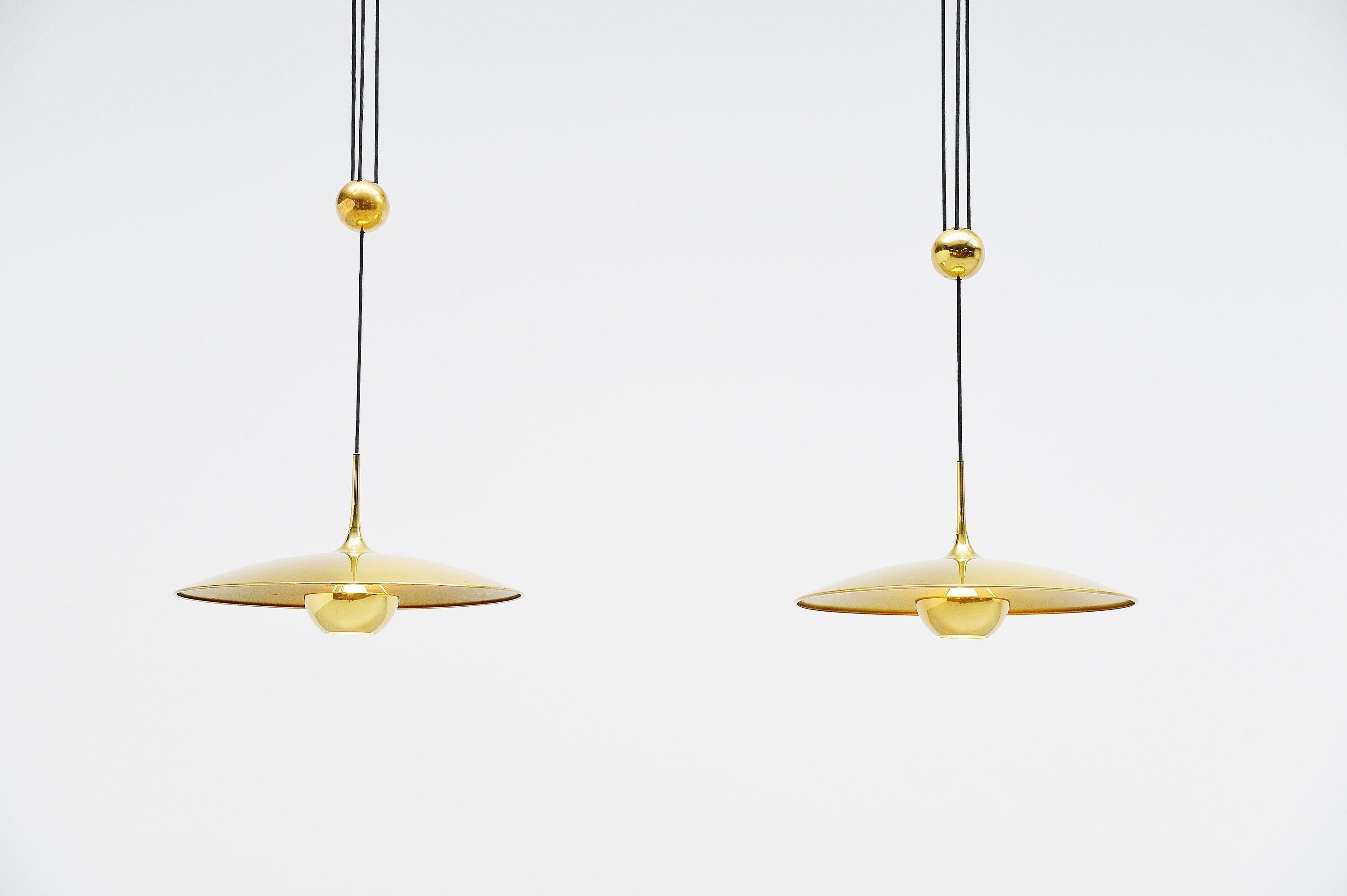Late 20th Century Florian Schulz Onos 55 Balance Ceiling Lamp, Germany, 1970