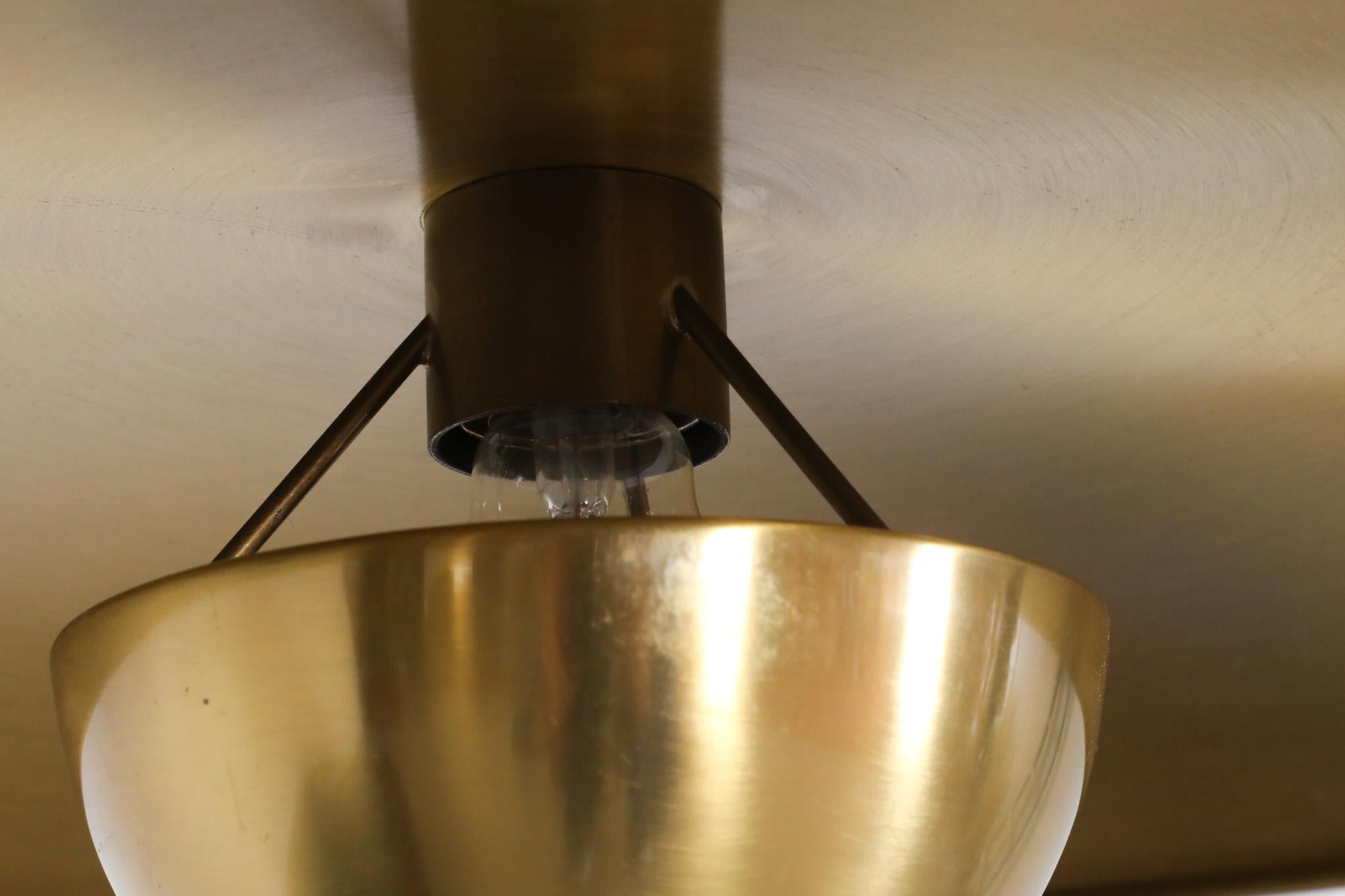 Florian Schulz 'Onos 55' Brass Ceiling Lamp For Sale 8