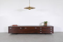 Mid-Century Florian Schulz 'Onos 55' Brass Ceiling Lamp