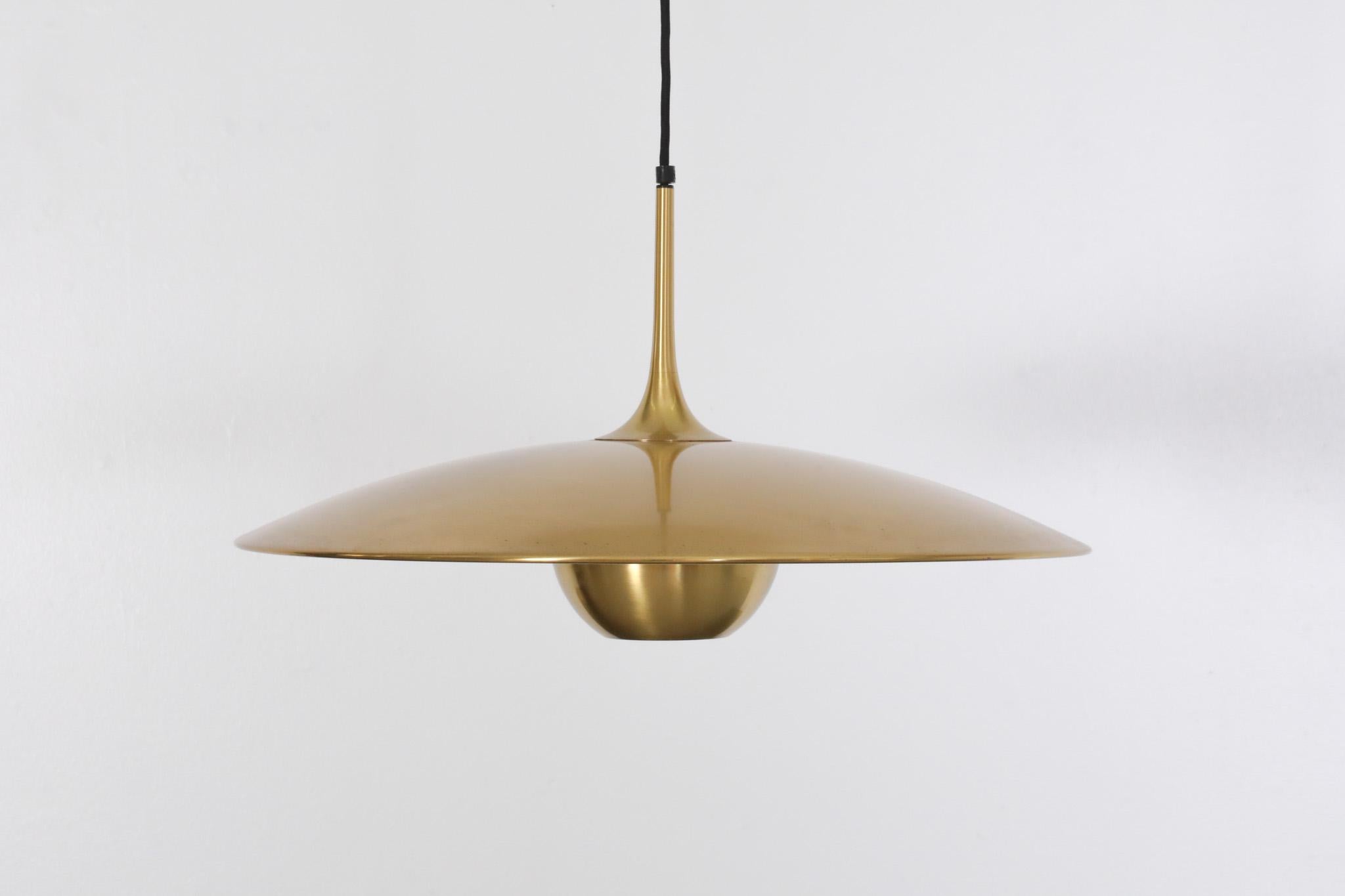 German Florian Schulz 'Onos 55' Brass Ceiling Lamp For Sale