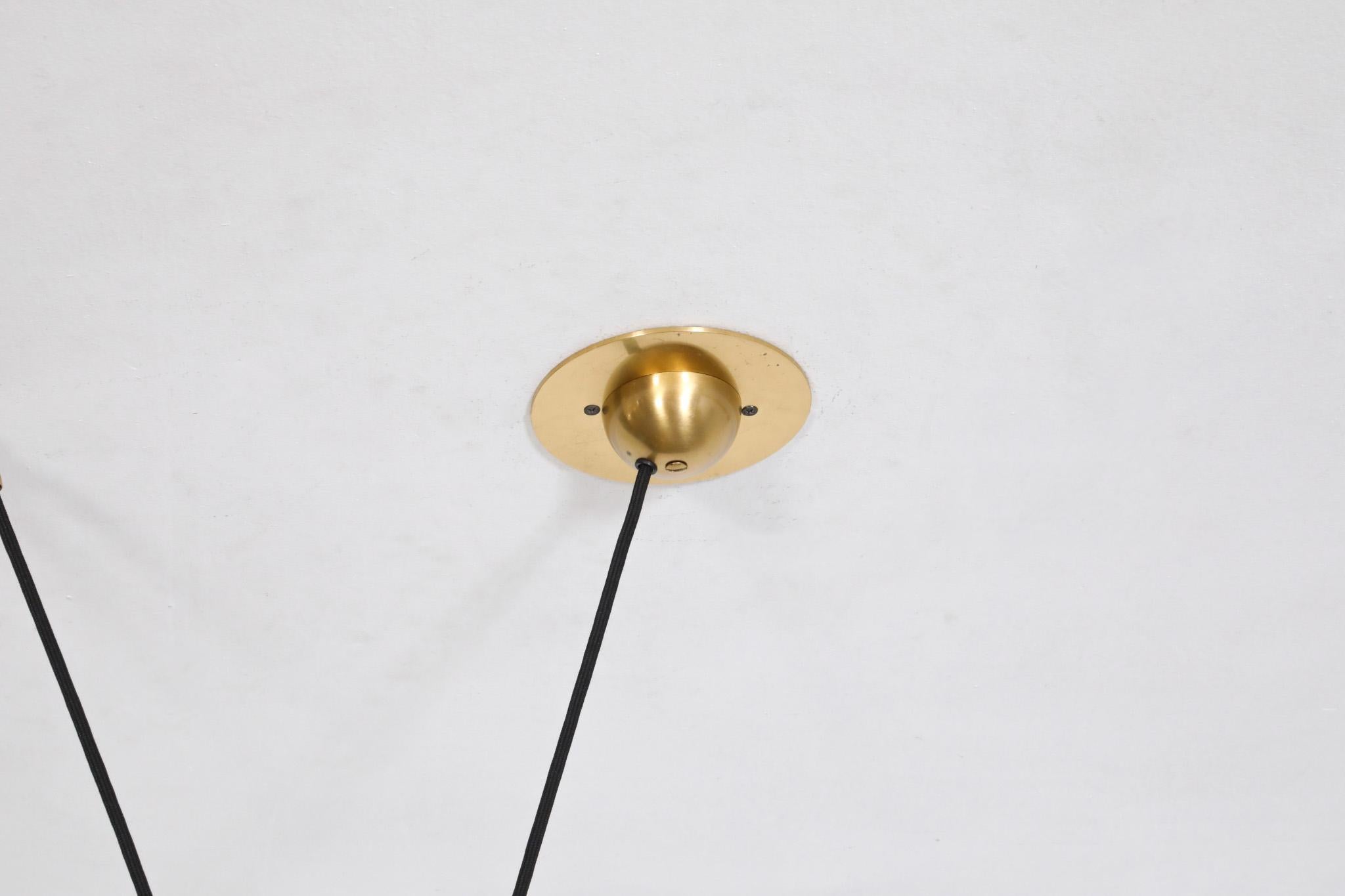 Florian Schulz 'Onos 55' Brass Counterweight Ceiling Lamp 4