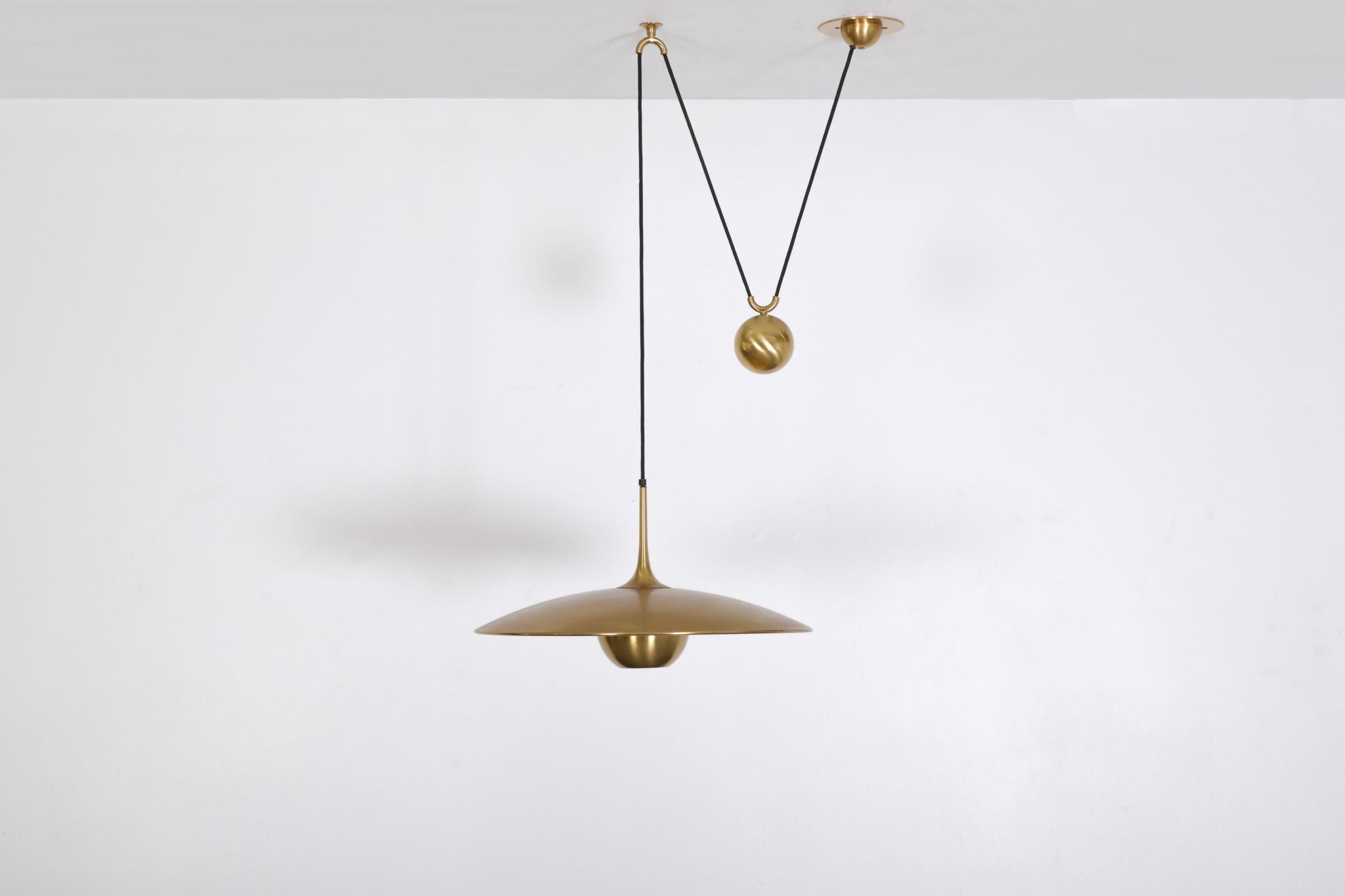 Florian Schulz 'Onos 55' Brass Counterweight Ceiling Lamp 8