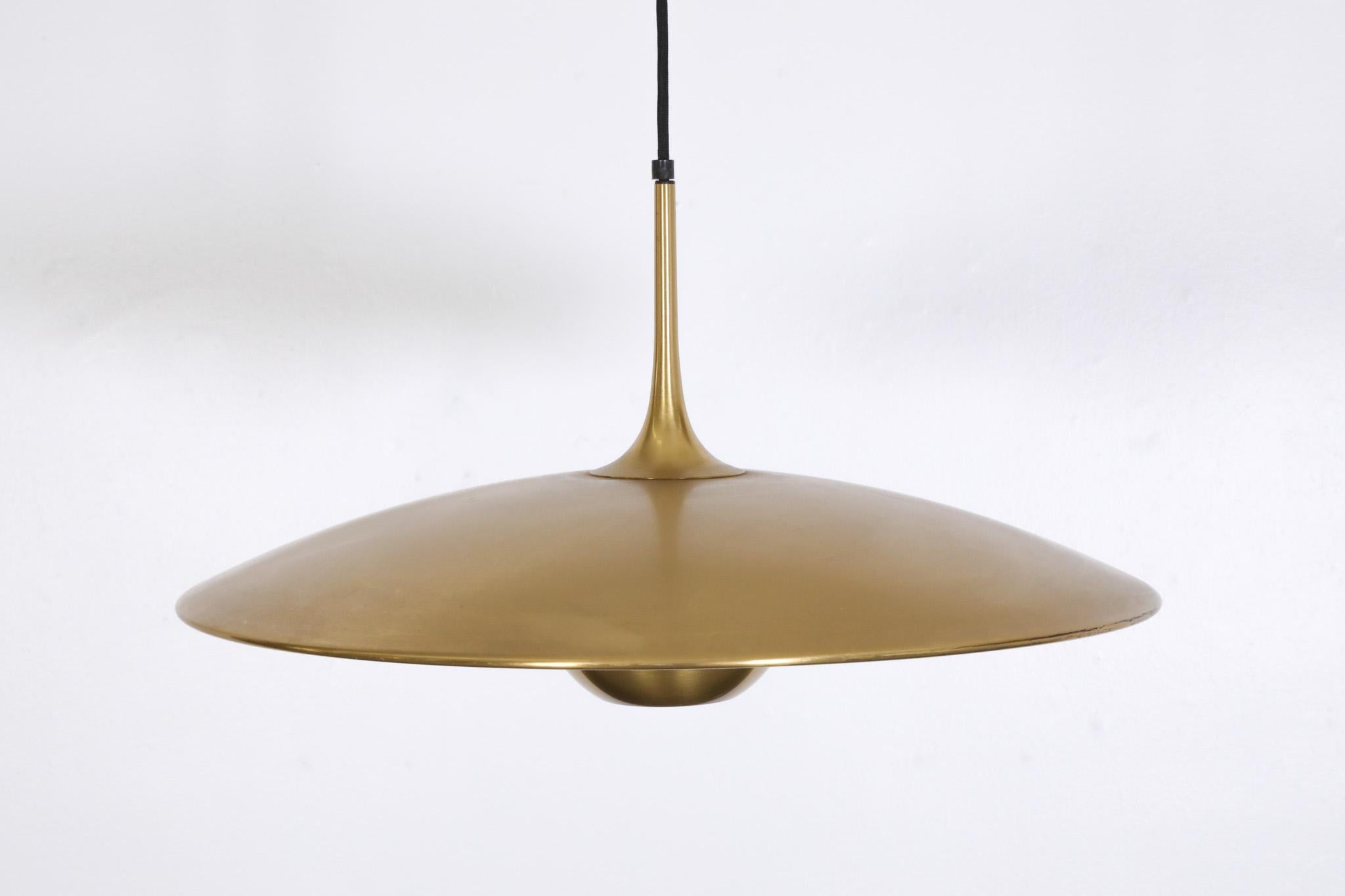 German Florian Schulz 'Onos 55' Brass Counterweight Ceiling Lamp