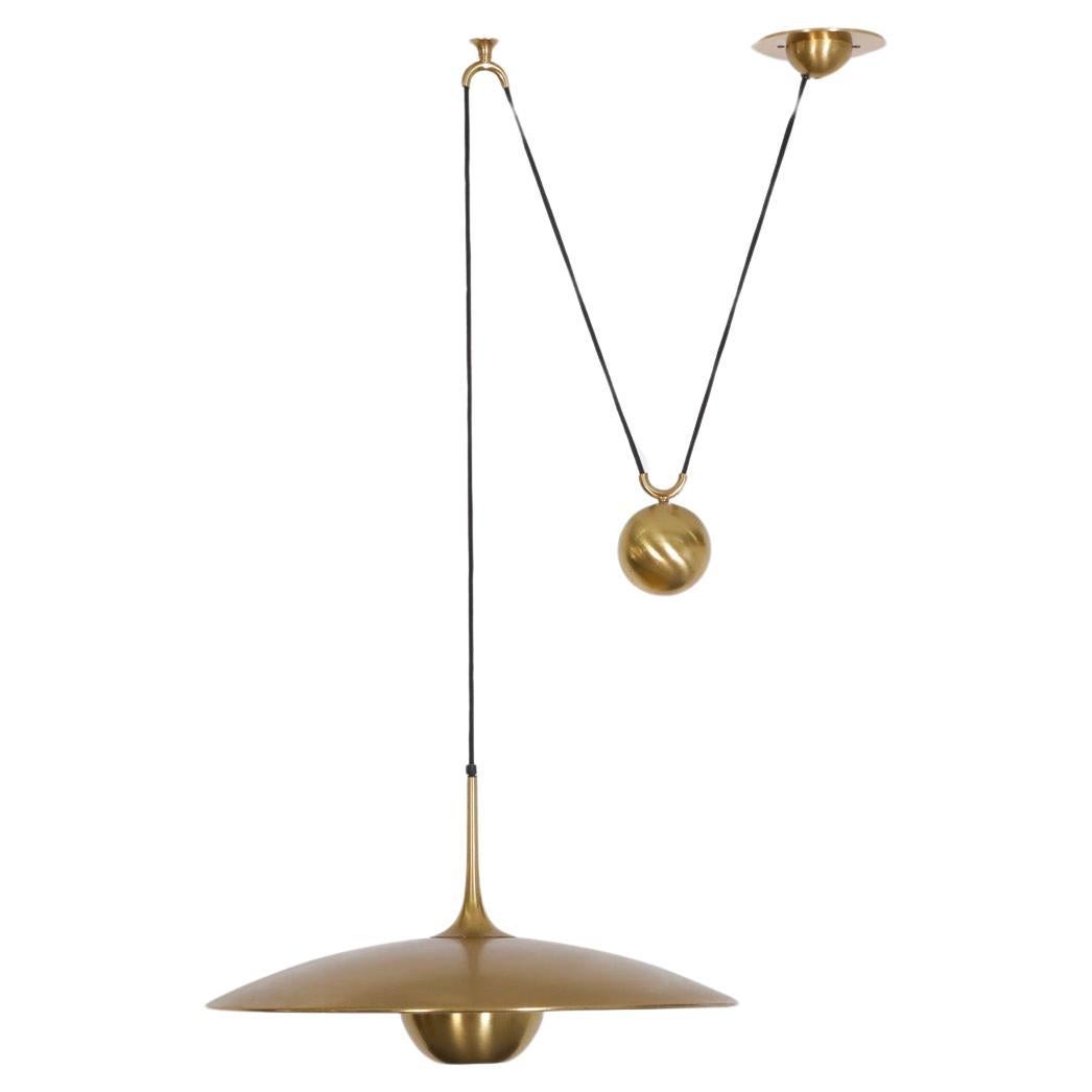 Florian Schulz 'Onos 55' Brass Counterweight Ceiling Lamp