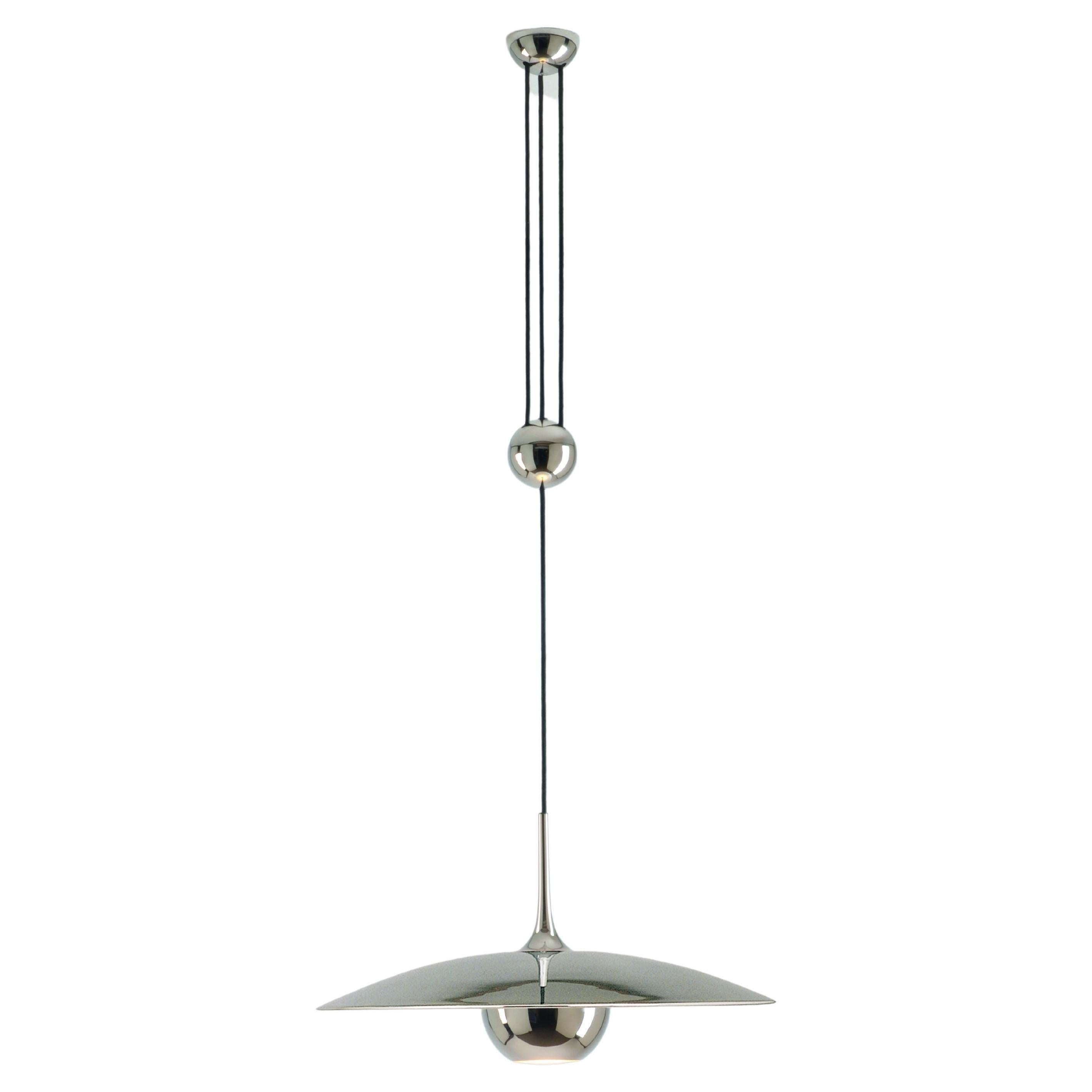 Florian Schulz Onos 55 Counterbalance Pendant Lamp in Polished Brass or nickel