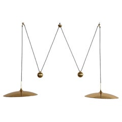 Florian Schulz Onos 55 Pendentif en laiton à double tirette avec contrepoids