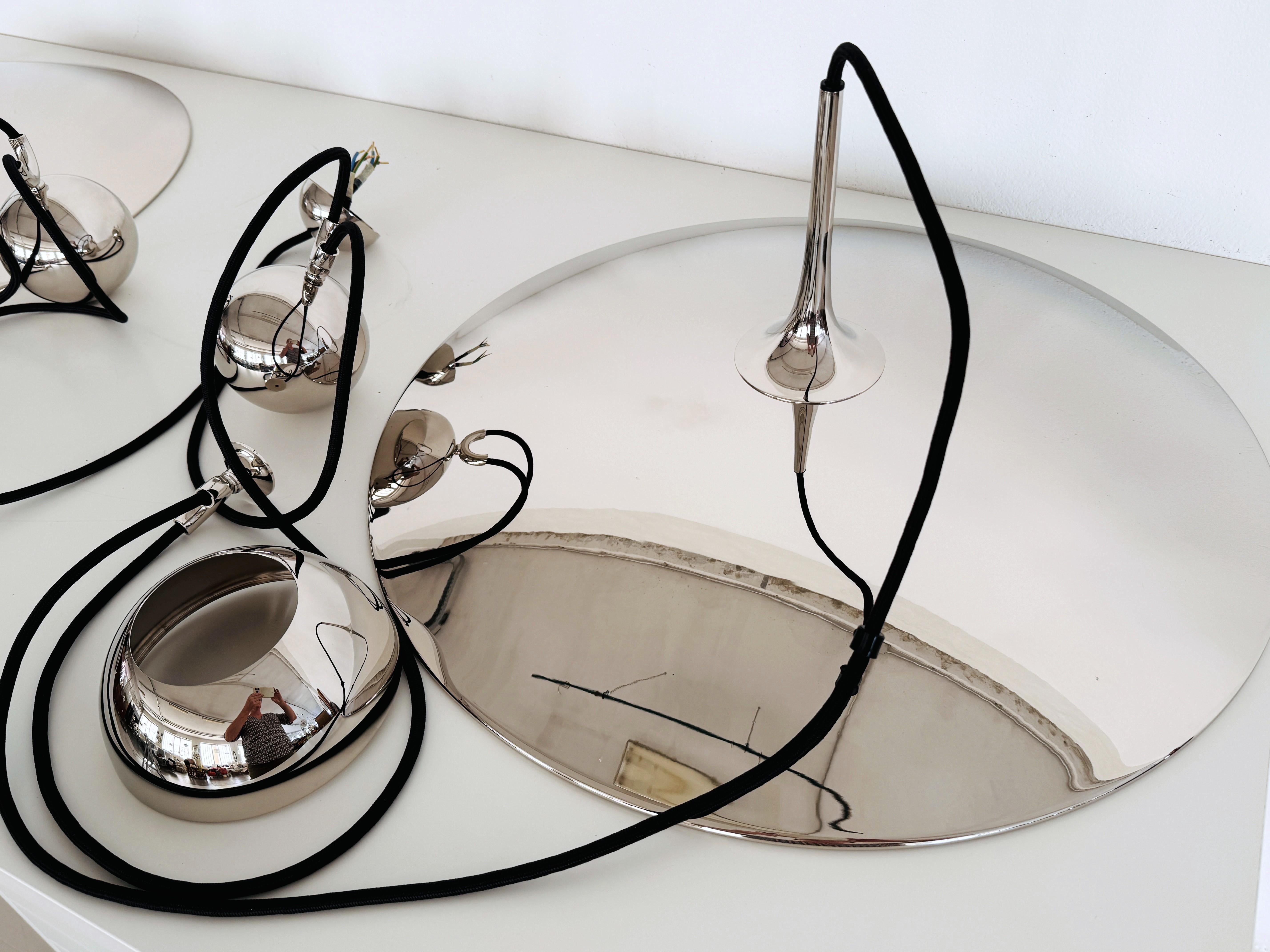 Florian Schulz Onos 55 Pendentif à double tirette en nickel avec contrepoids en vente 8