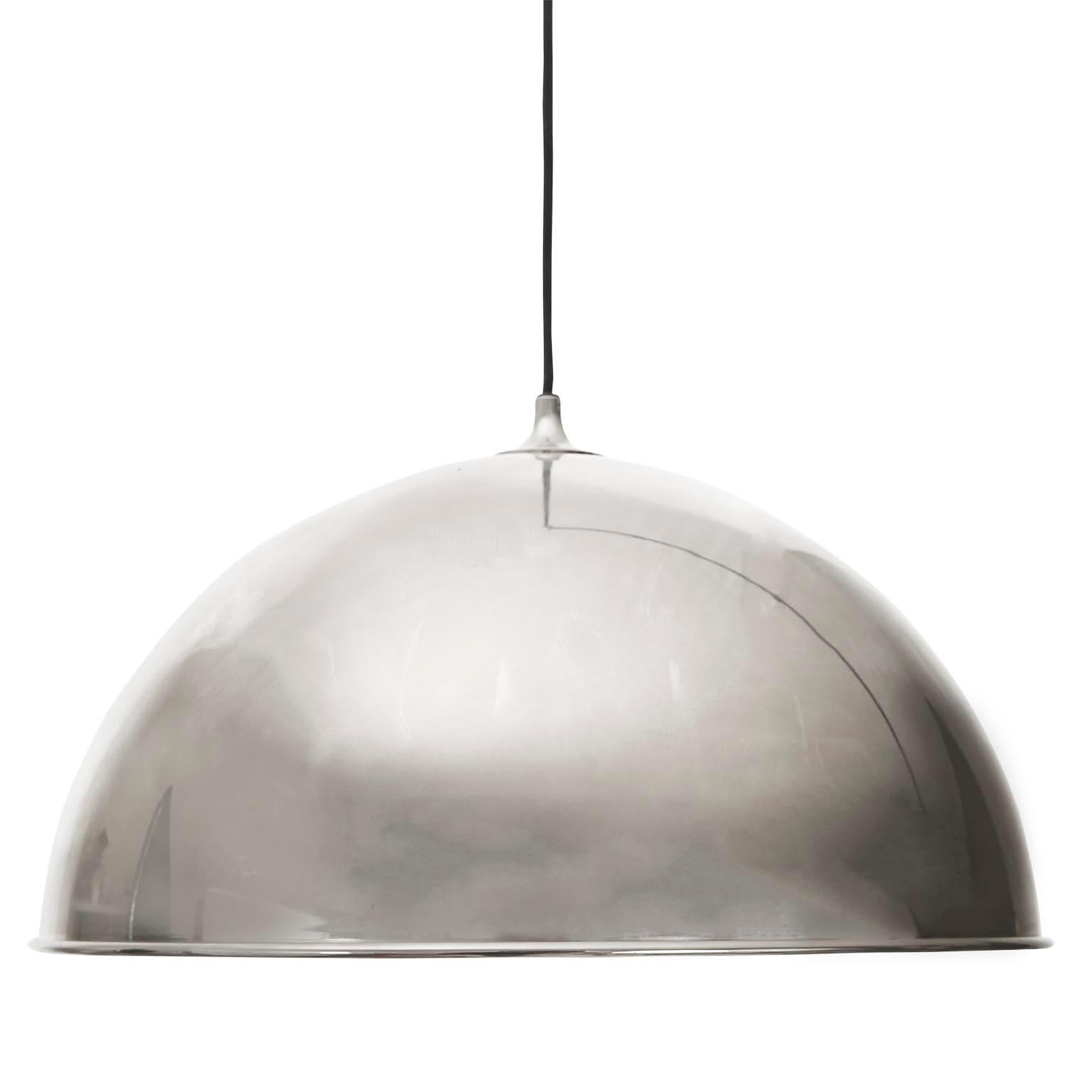 Mid-Century Modern Florian Schulz Pendant Light Counterweight Counterbalance Patinated Nickel, 1970 For Sale