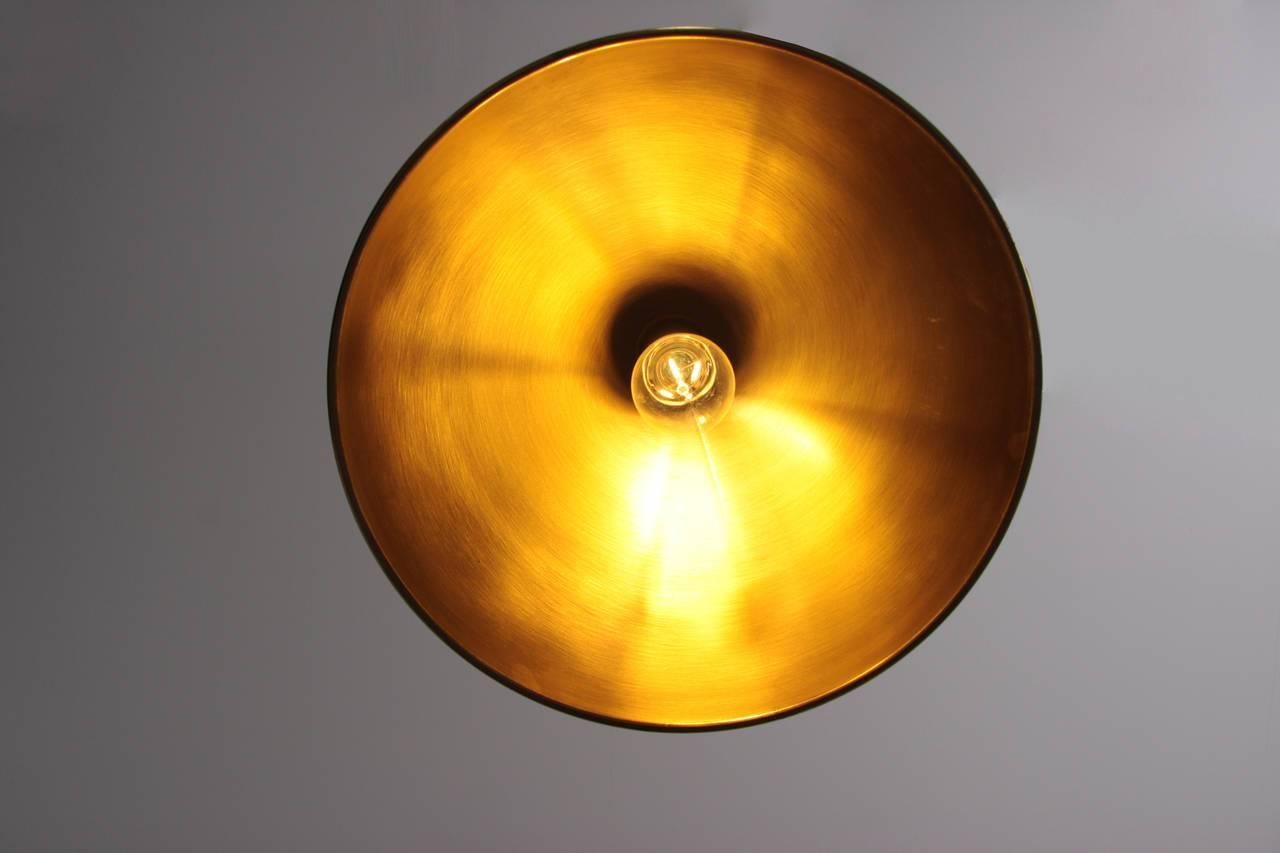Late 20th Century Florian Schulz Duos Pendant with Counterweight in Brass For Sale
