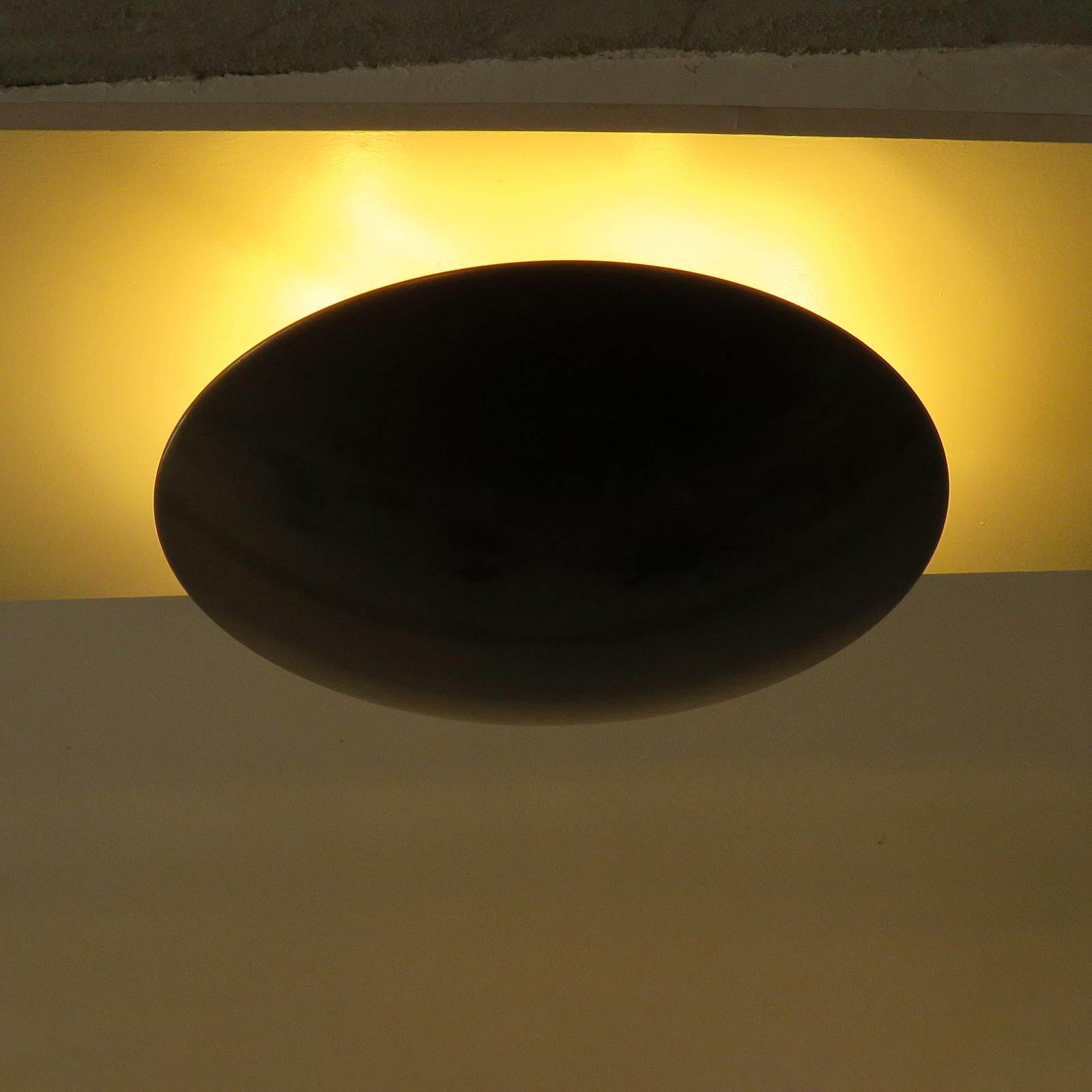 Florian Schulz 'Sela 40' Brass Flushmount Light, 1970 1