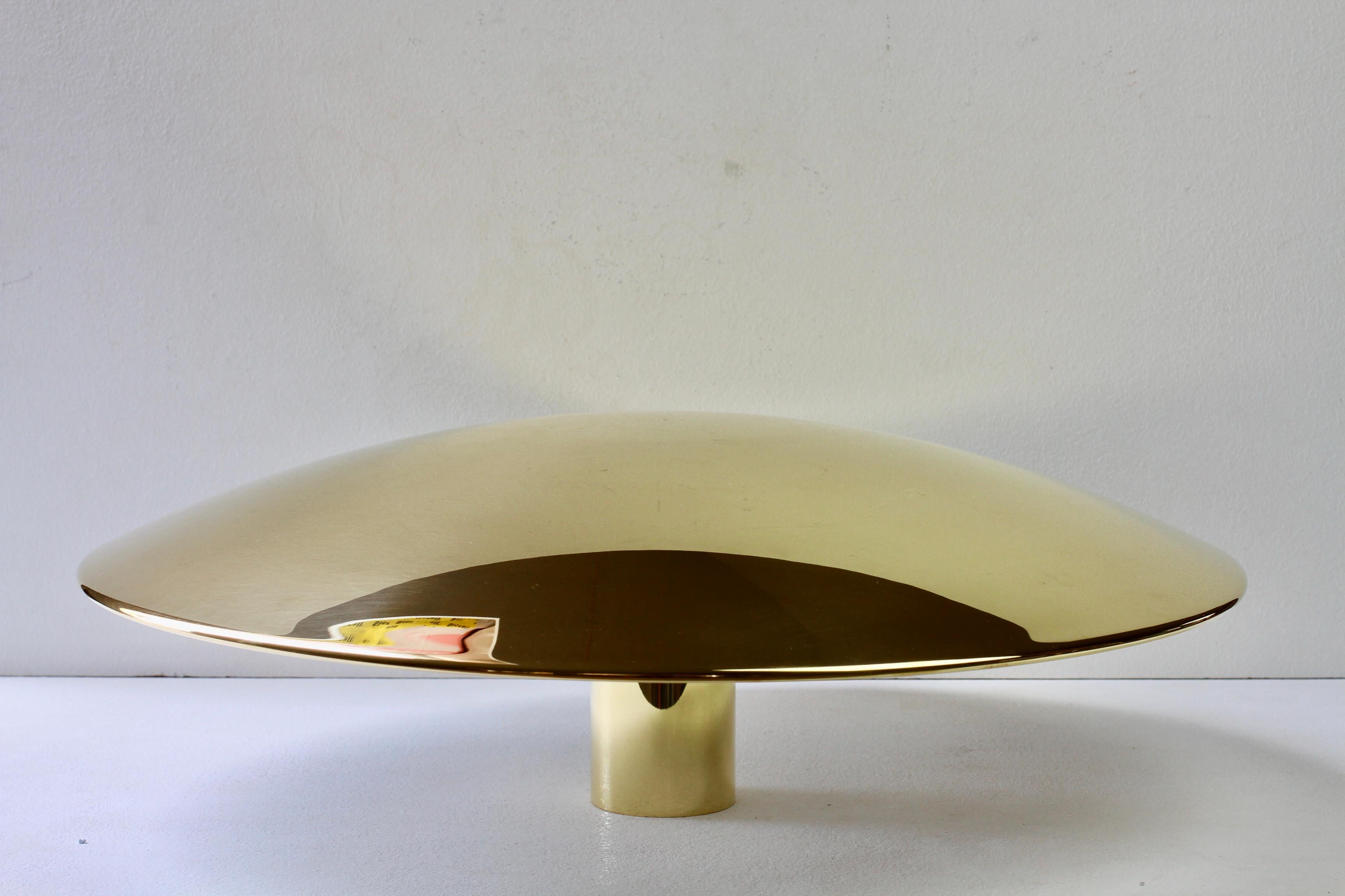 German Florian Schulz SELA 55 New Modernist Brass Ceiling Flush Mount Light For Sale