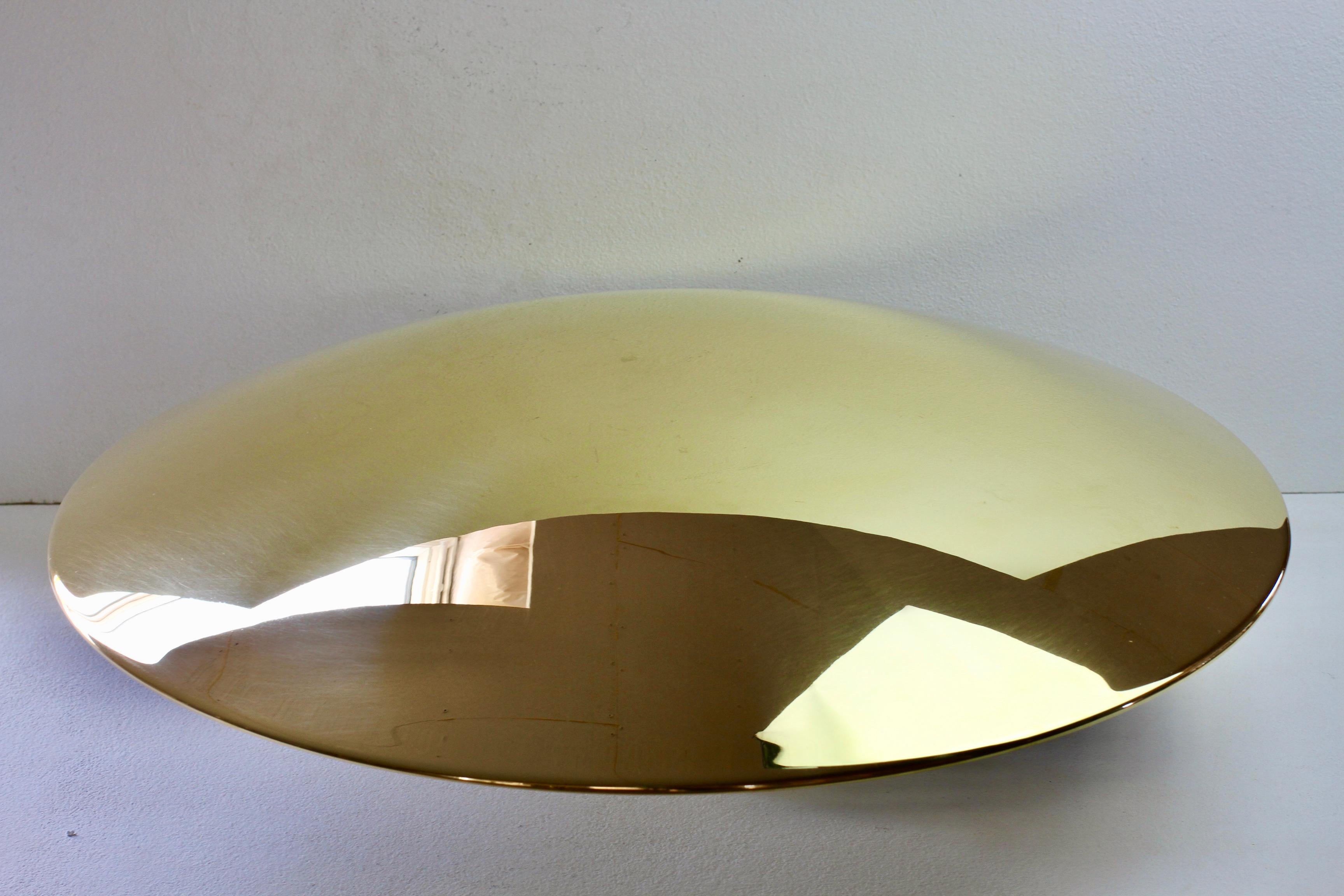 Lacquered Florian Schulz SELA 55 New Modernist Brass Ceiling Flush Mount Light For Sale