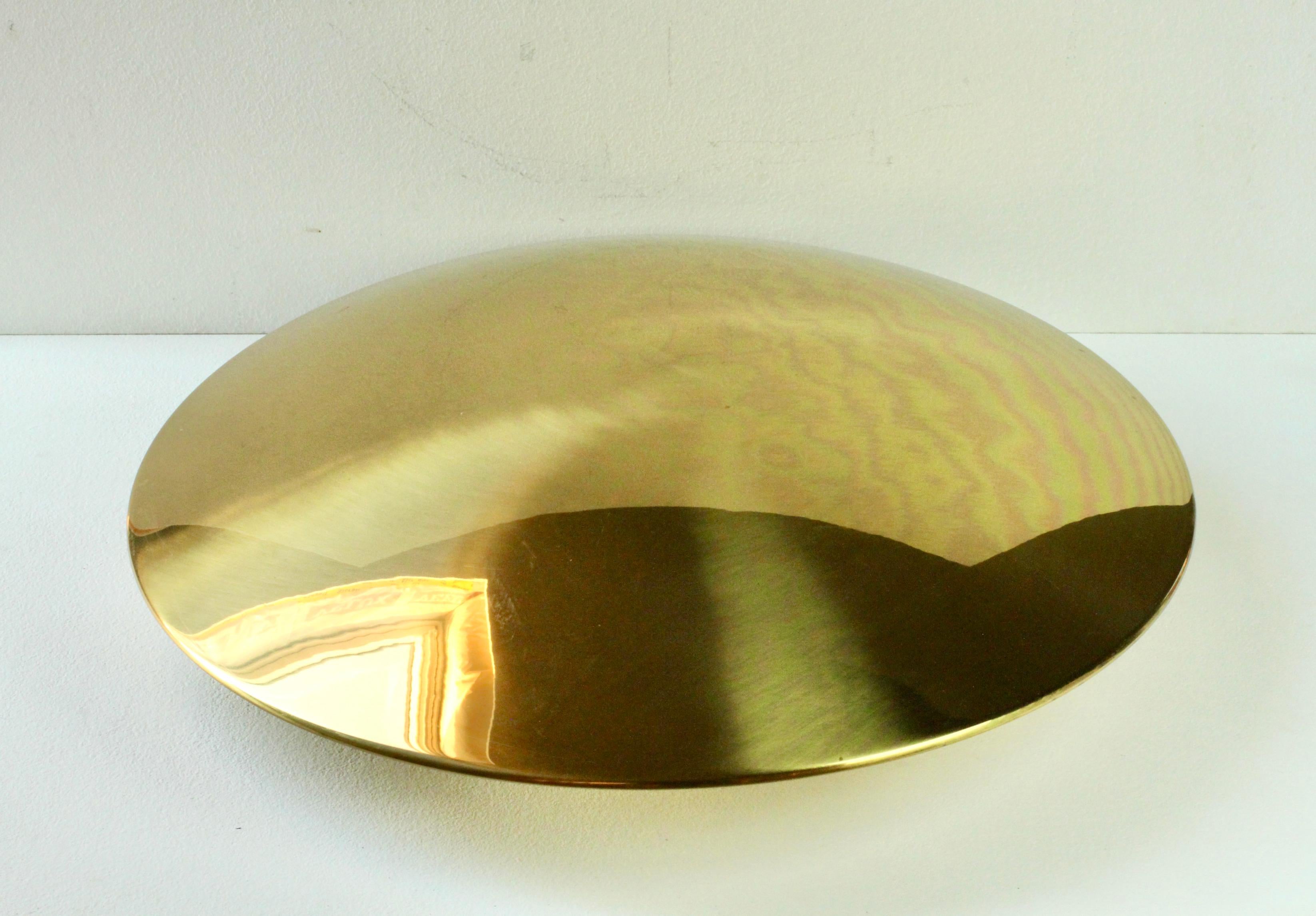 Tedesco Florian Schulz SELA 55 Lampada da soffitto modernista vintage in ottone degli anni '70 in vendita