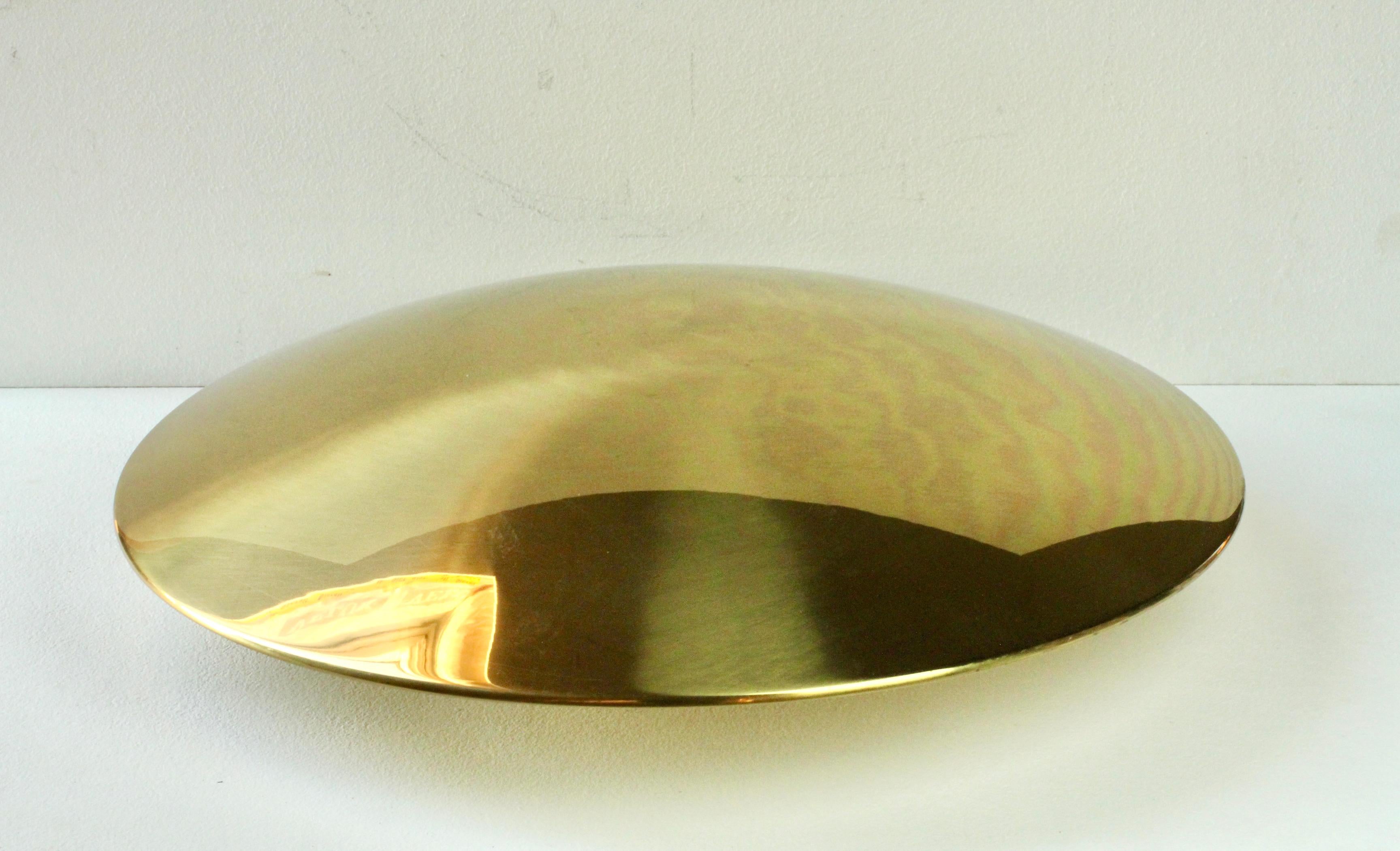 Lucidato Florian Schulz SELA 55 Lampada da soffitto modernista vintage in ottone degli anni '70 in vendita
