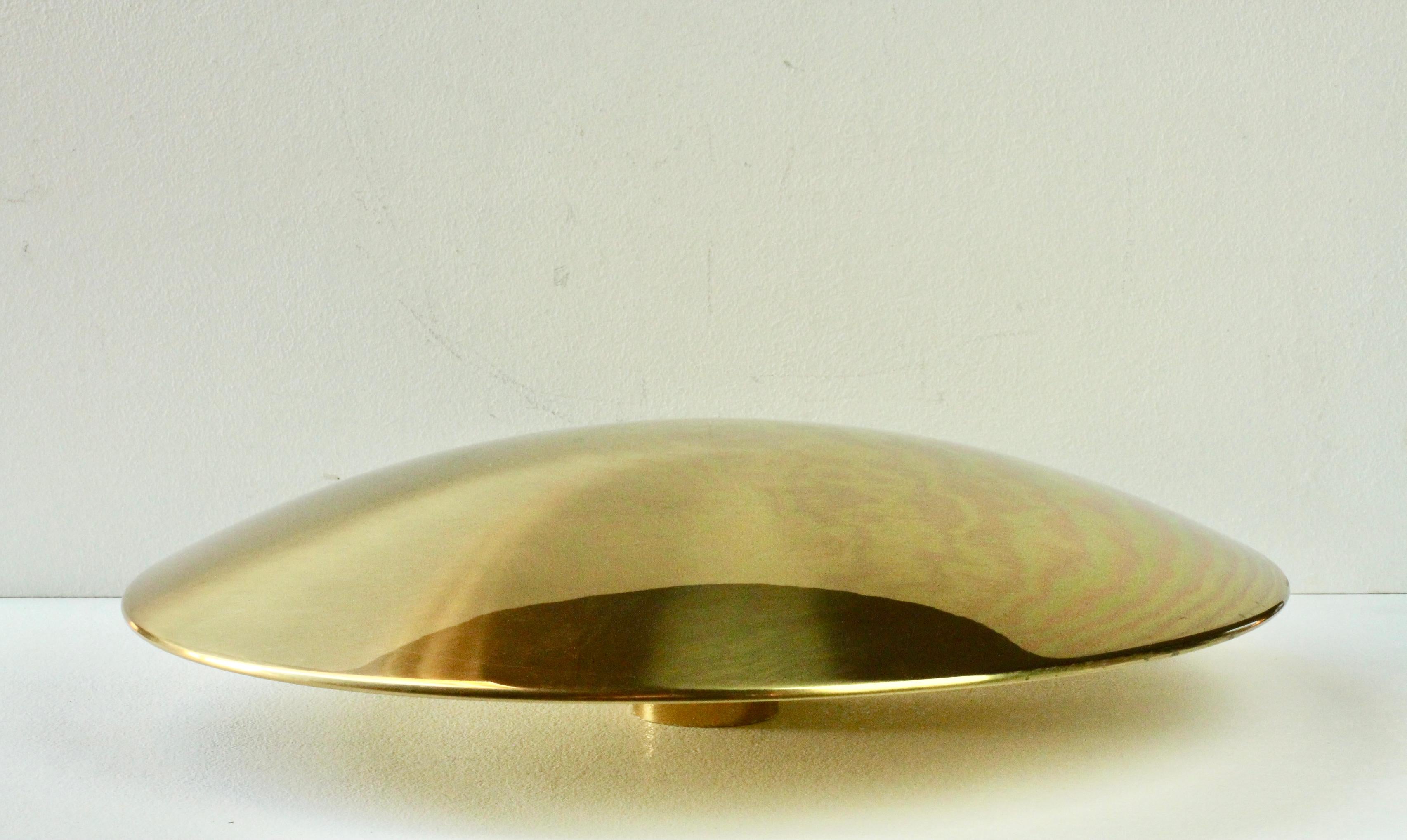 Fine XX secolo Florian Schulz SELA 55 Lampada da soffitto modernista vintage in ottone degli anni '70 in vendita