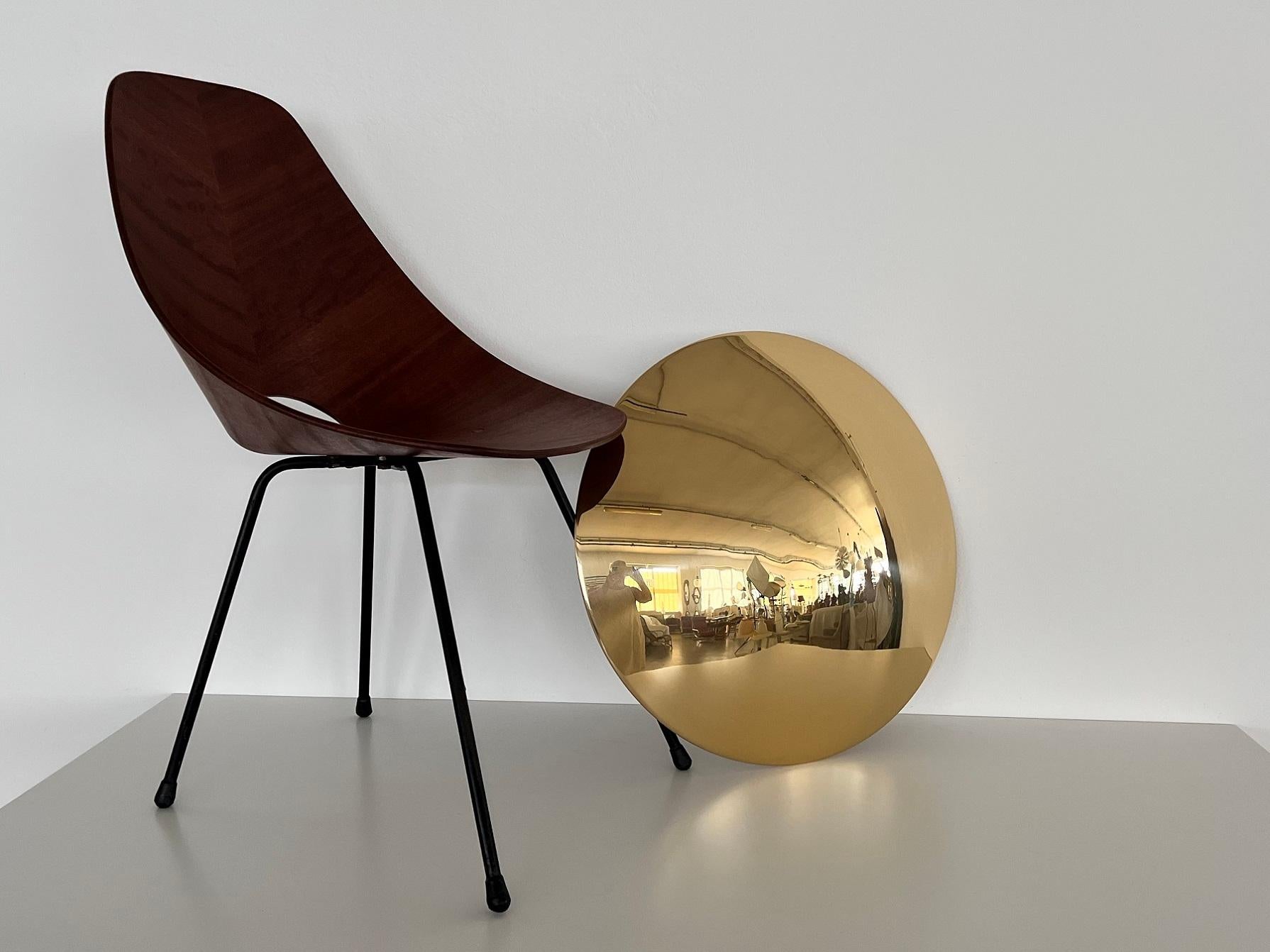 Florian Schulz SELA Large Flush Mount Light in polished Brass, 1970s For Sale 4