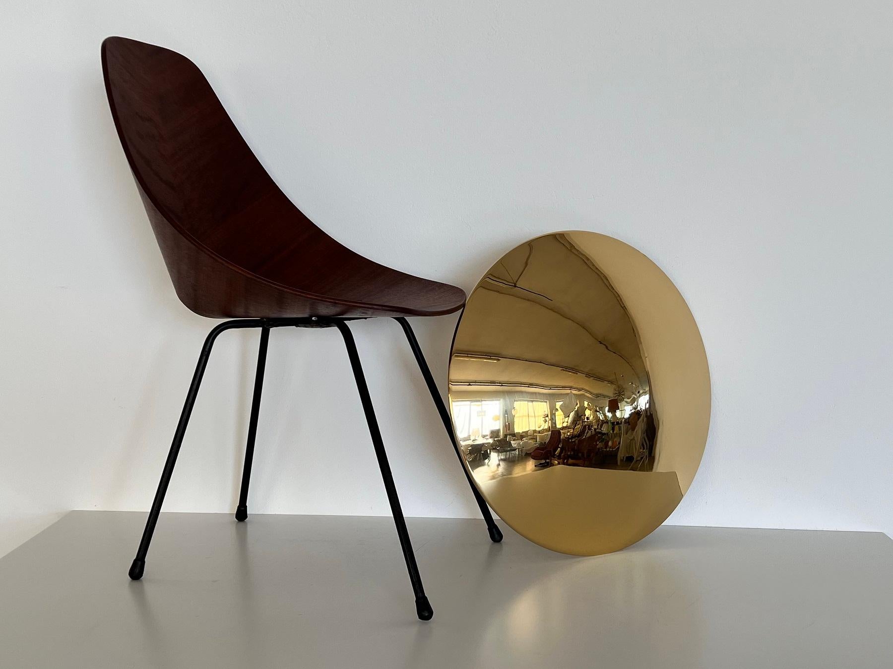Mid-Century Modern Florian Schulz SELA Large Flush Mount Light en laiton poli, 1970