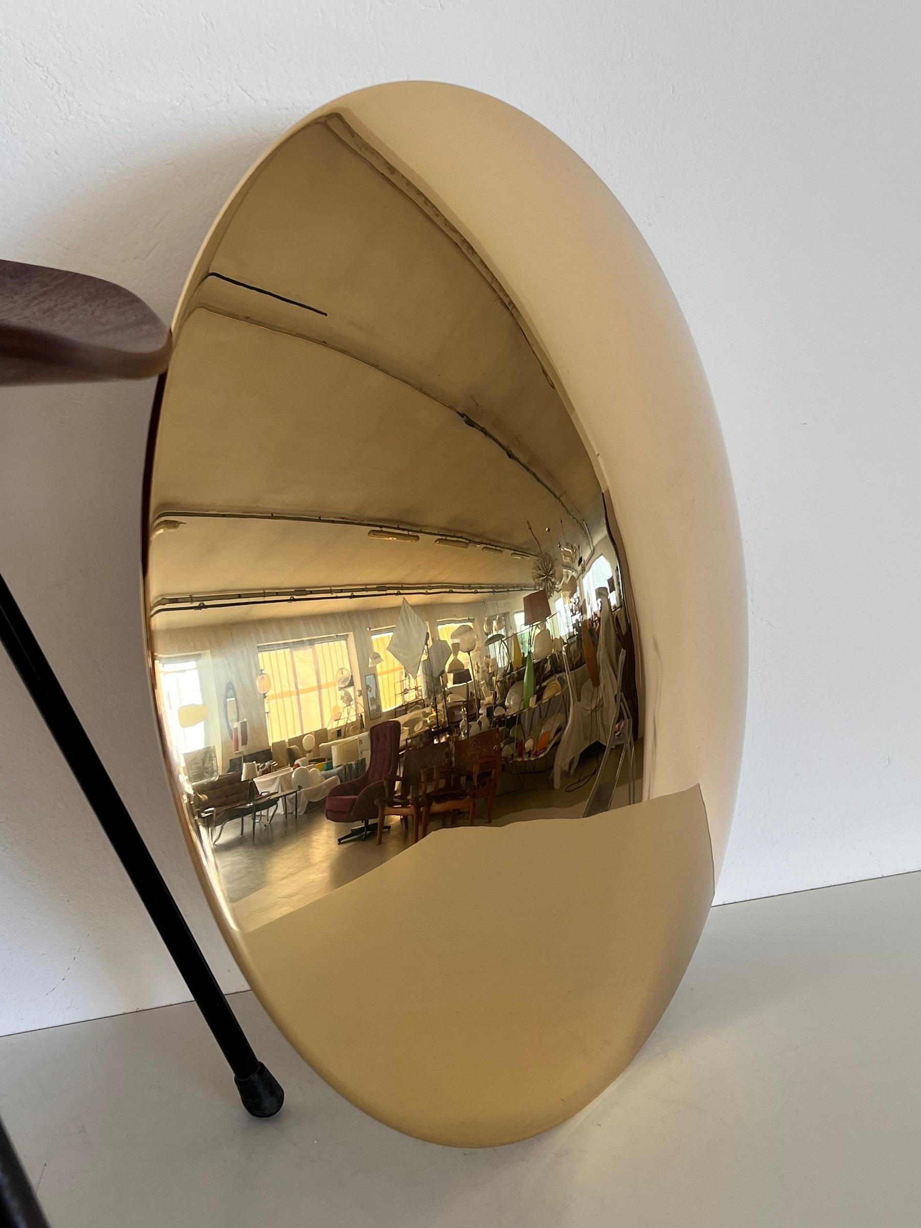 Allemand Florian Schulz SELA Large Flush Mount Light en laiton poli, 1970